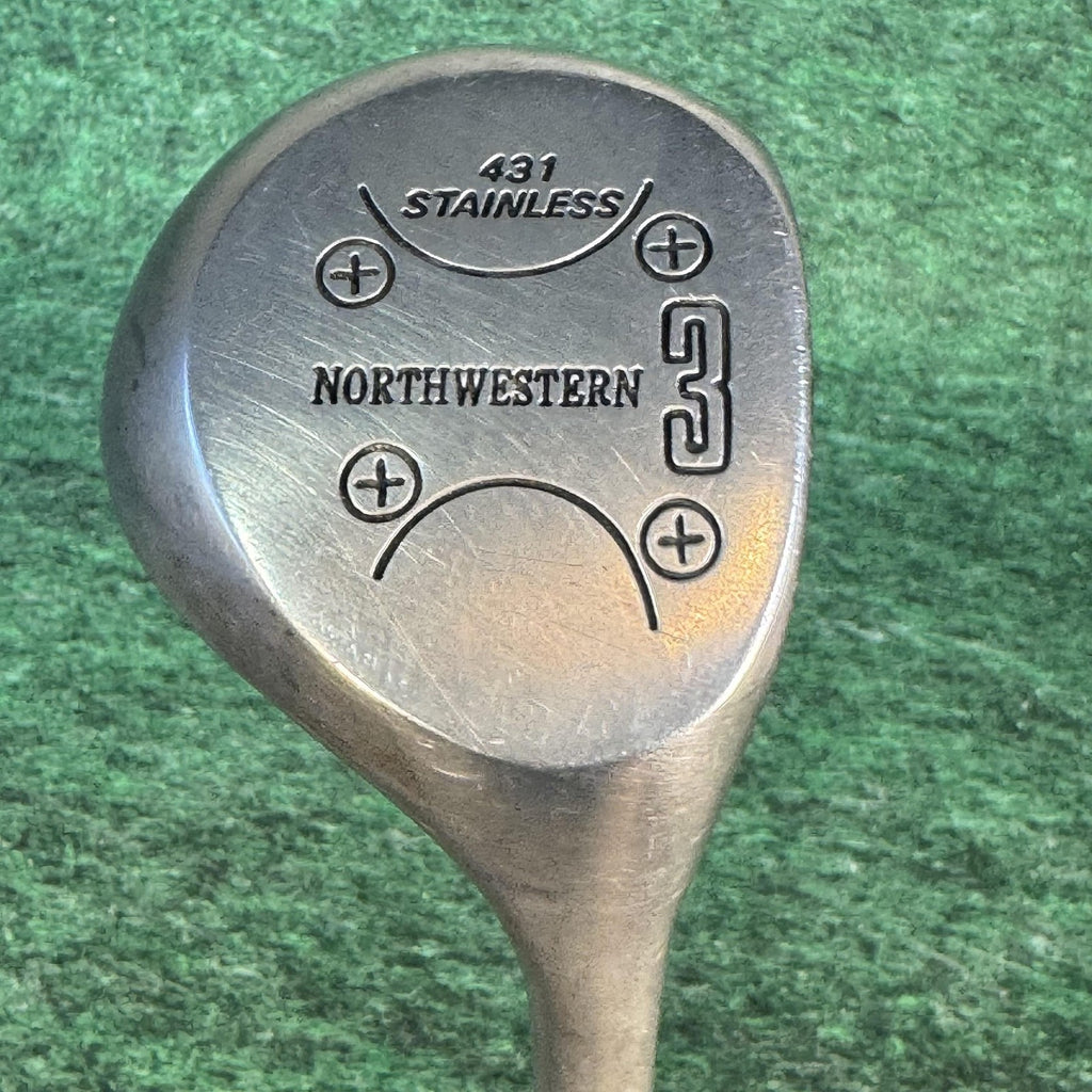 Northwestern 431 Stainless 3 Wood Mens RH Steel Shaft Silver Fairway Golf Club