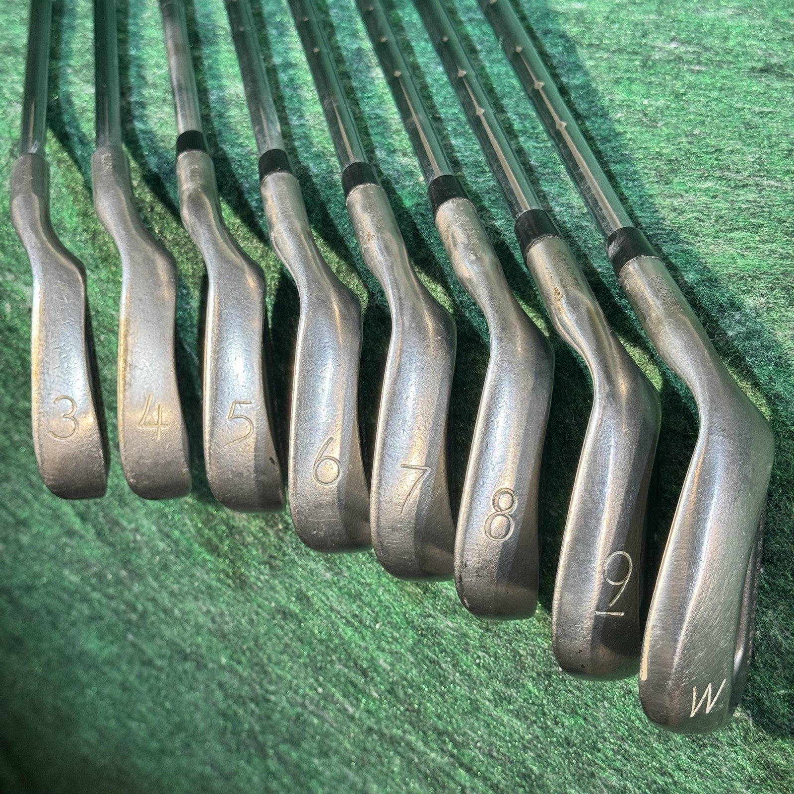Vintage Ping Eye 2 Iron Set 3-W Steel Shafts Orange Dot USA 1985-88 Karsten