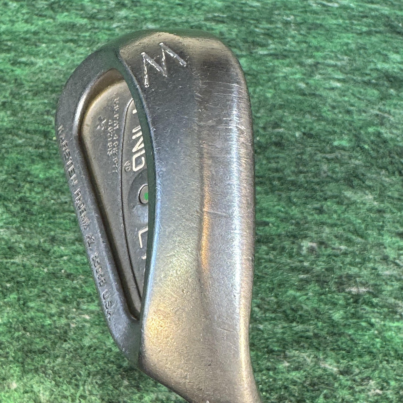 Vintage Ping Eye 2 Green Dot Iron Set 5-W Mens Right Hand KT-M Steel Clubs