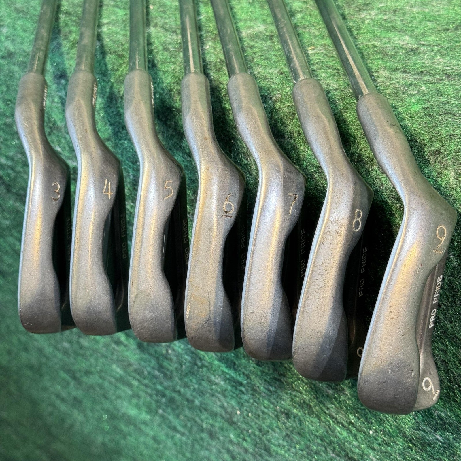 Vintage Z-Model Pro Pride Stainless Steel Irons Set 3-9 10 Mens Right Golf Clubs