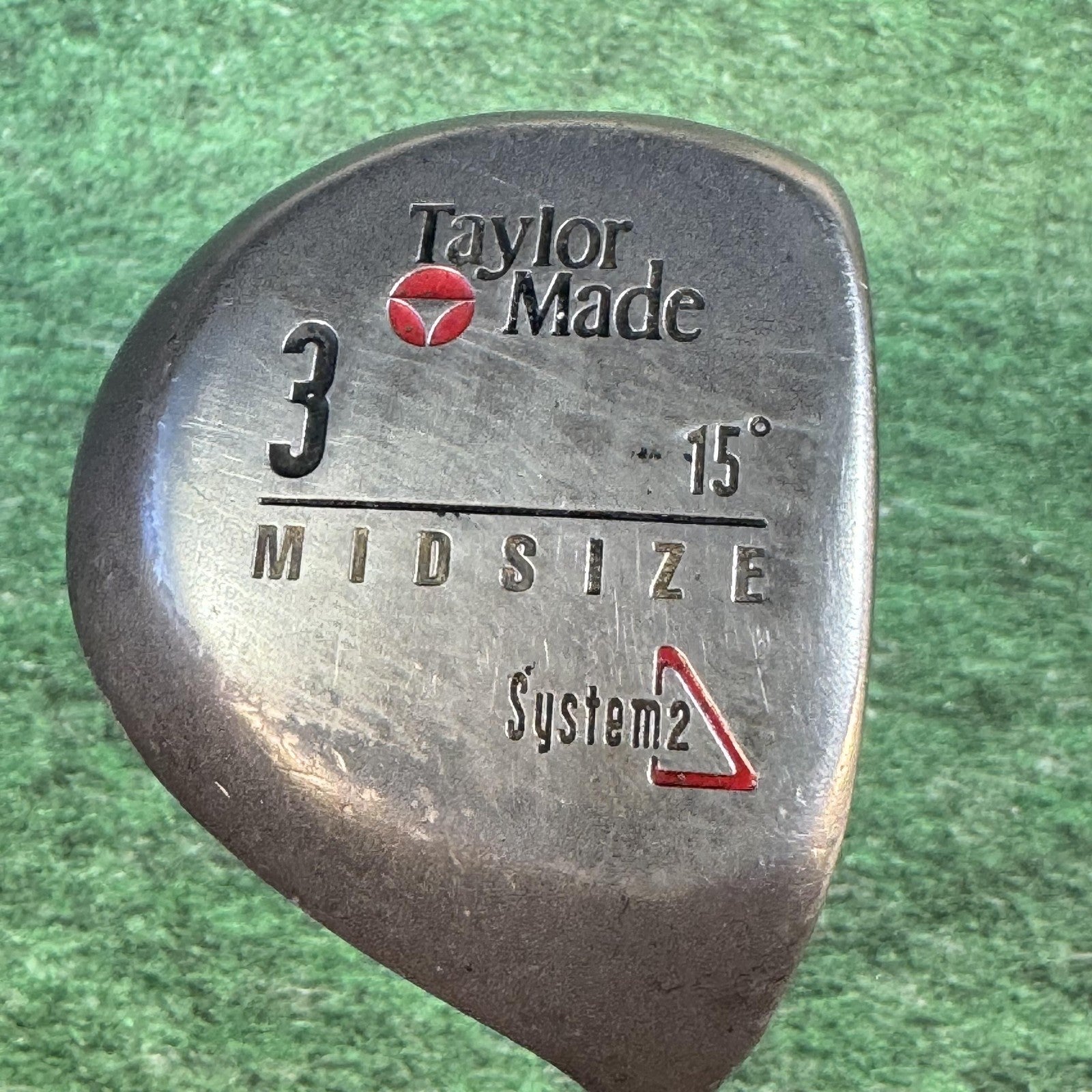 Vintage TaylorMade System 2 Midsize Mens 3 Wood 15° Dynamic Gold S Shaft Steel