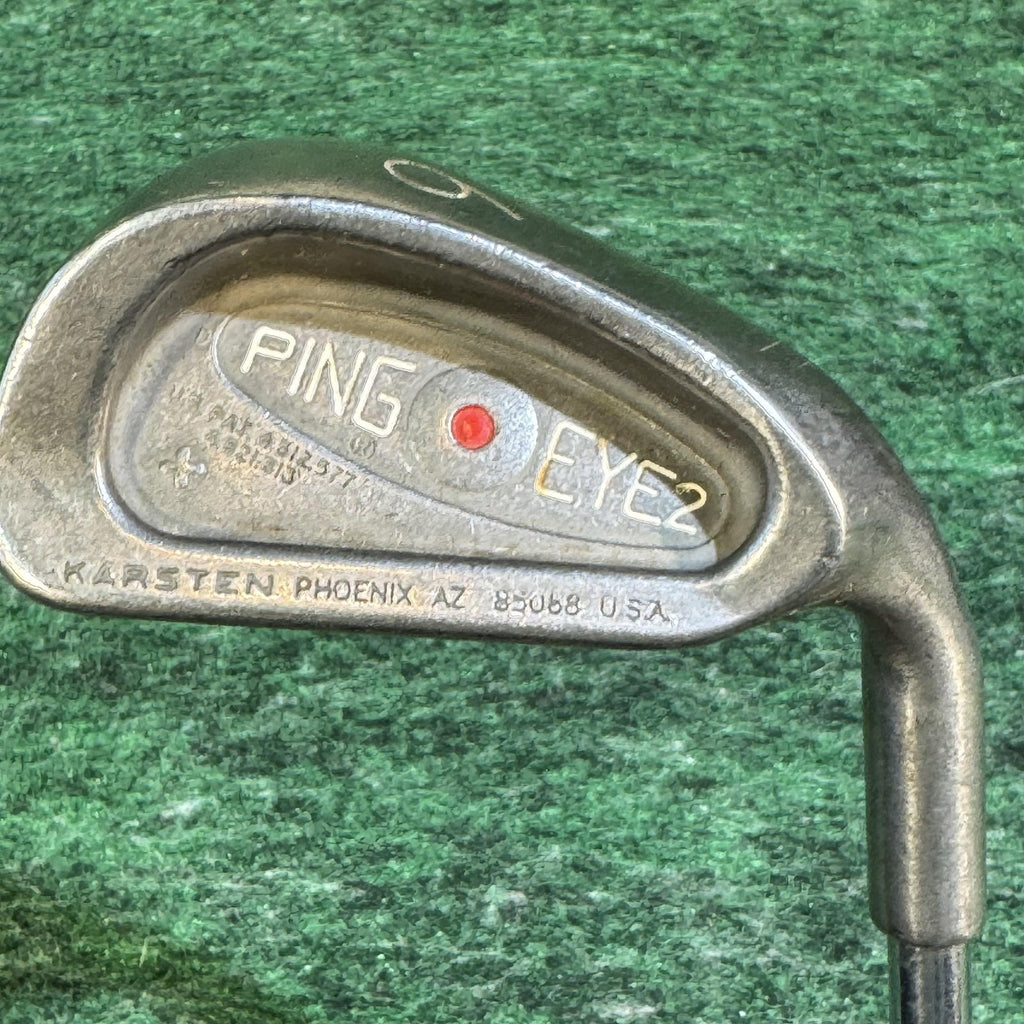 Vintage Ping Eye 2 6 Iron Red Dot Right Hand Steel Shaft Karsten USA Golf Club