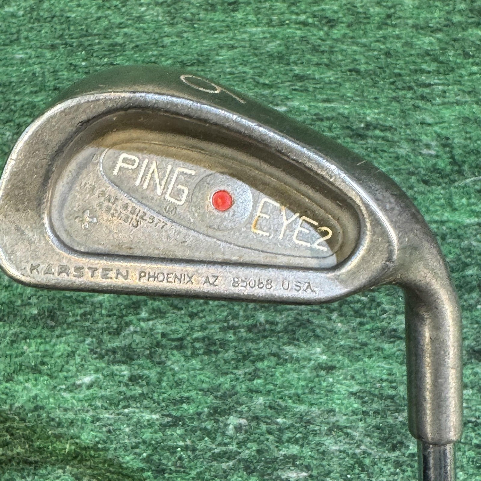 Vintage Ping Eye 2 6 Iron Red Dot Right Hand Steel Shaft Karsten USA Golf Club