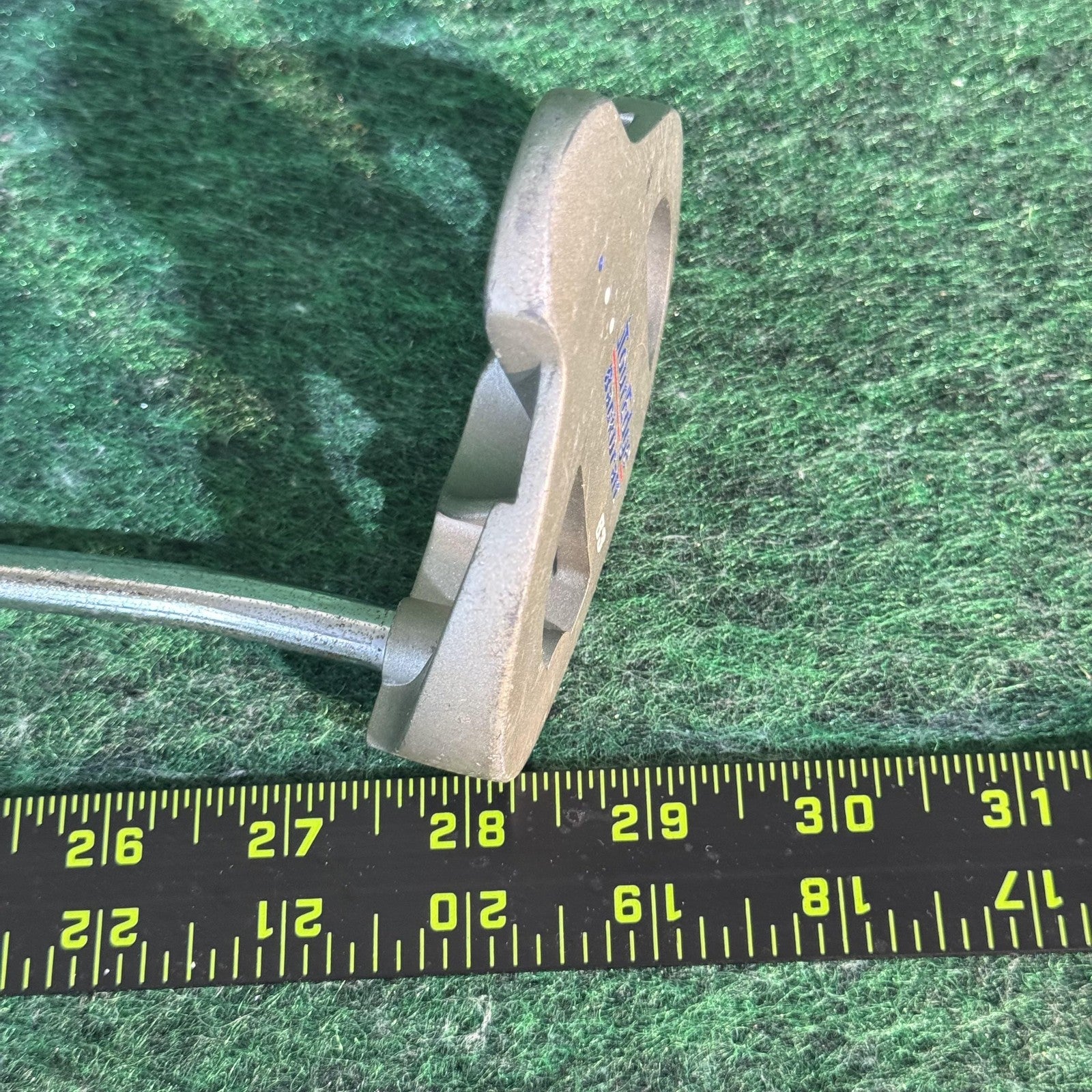 Tour Edge BackDraft B3 Mallet Putter Junior RH Steel Shaft Gold Blue Golf Club