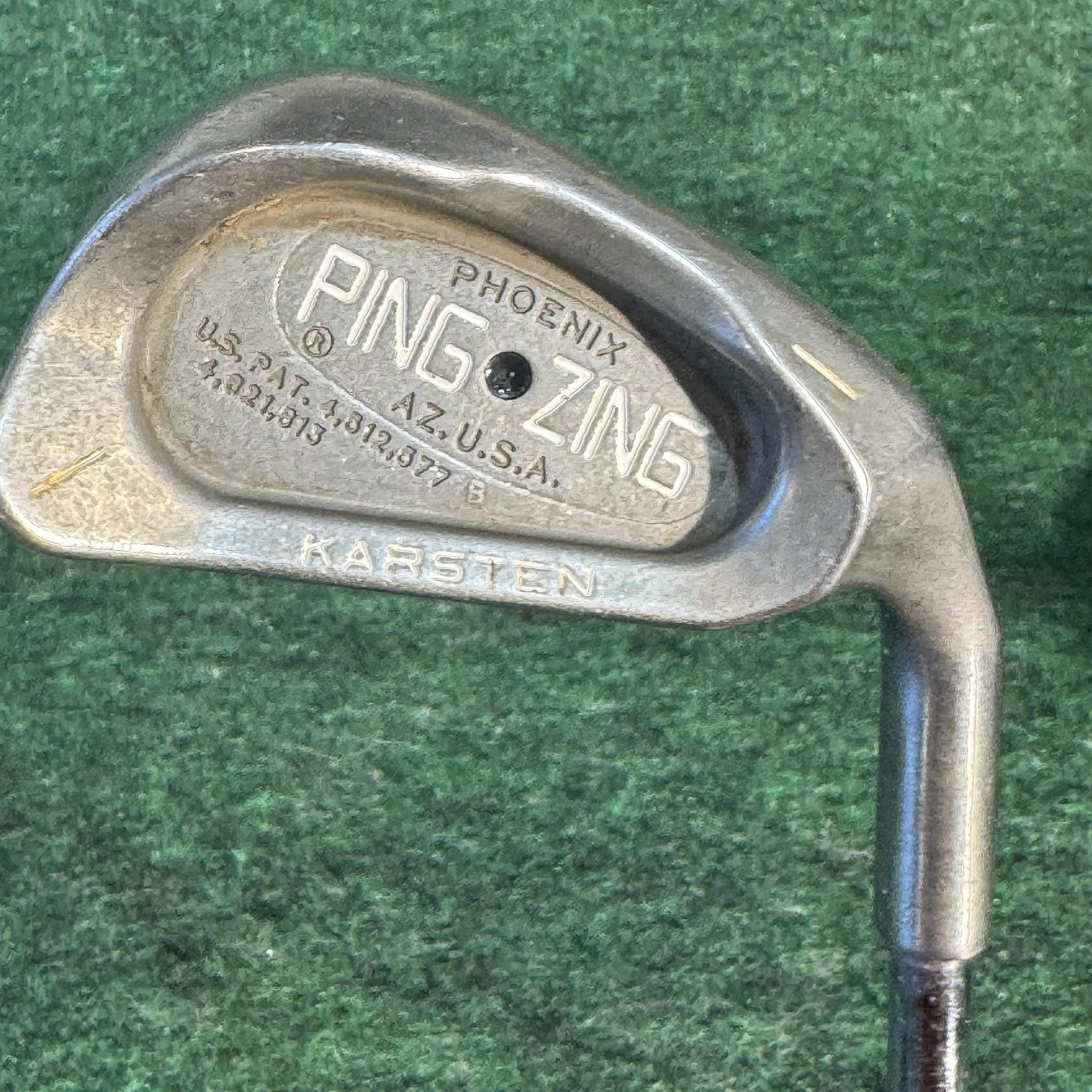 Vintage Ping Zing Single 1 Iron Mens RH Dynamic Gold S300 Steel Golf Club USA