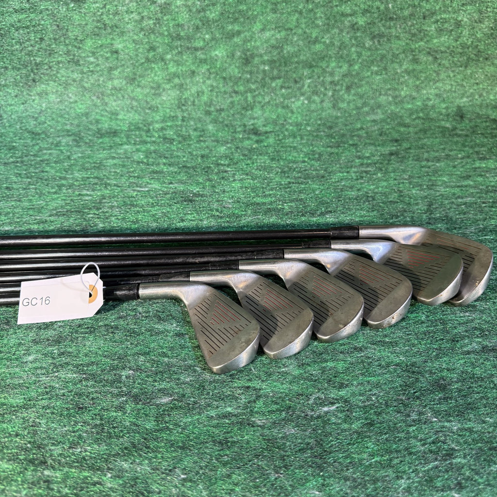 Tour Sonic Golf Iron Set 3,4,5,6,8,P Stainless Steel Graphite Shafts Medium Firm