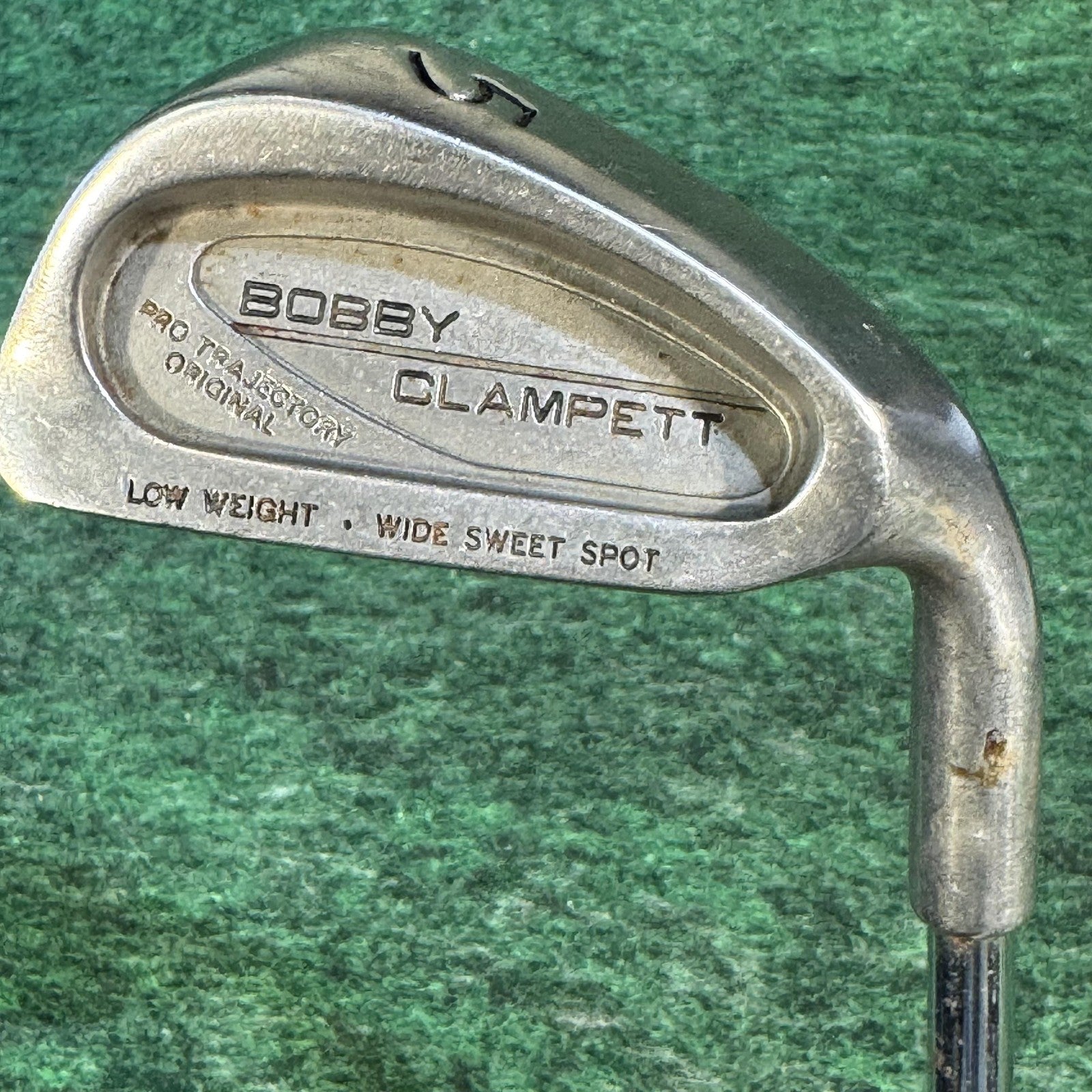 Vintage Bobby Clampett Pro Trajectory Original 5 Iron Mens RH Steel Silver Club