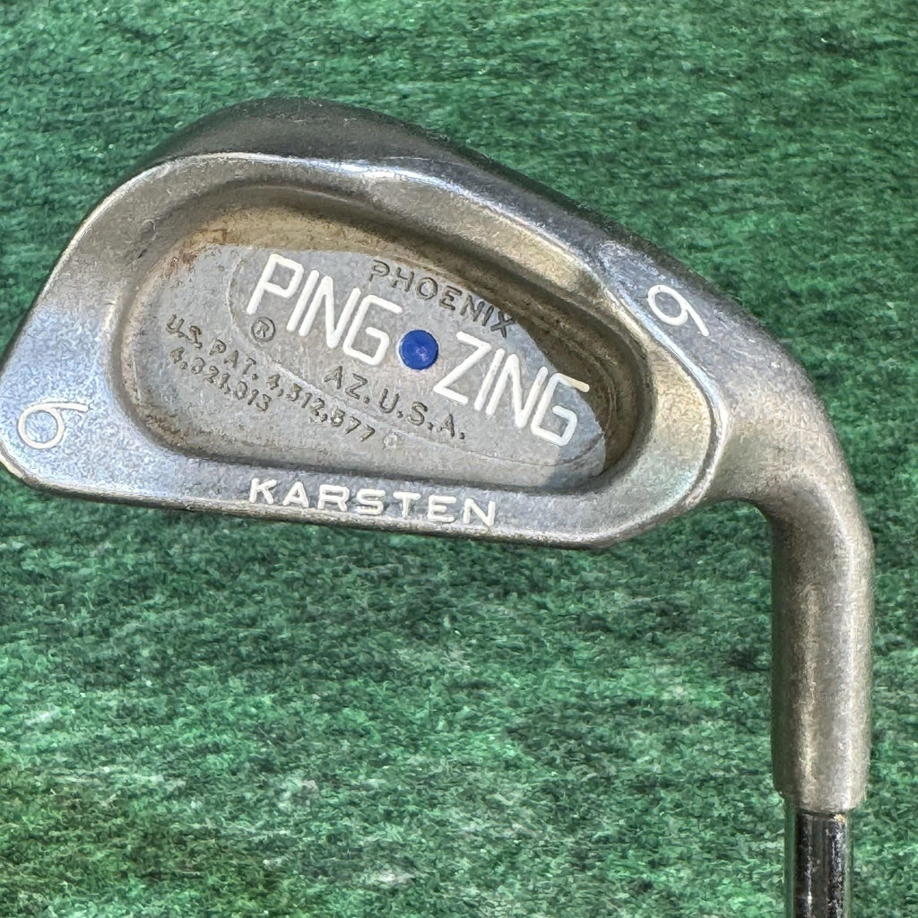 Vintage Ping Zing Karsten 6 Iron Blue Dot KT-M Steel Shaft Golf Club Right Hand