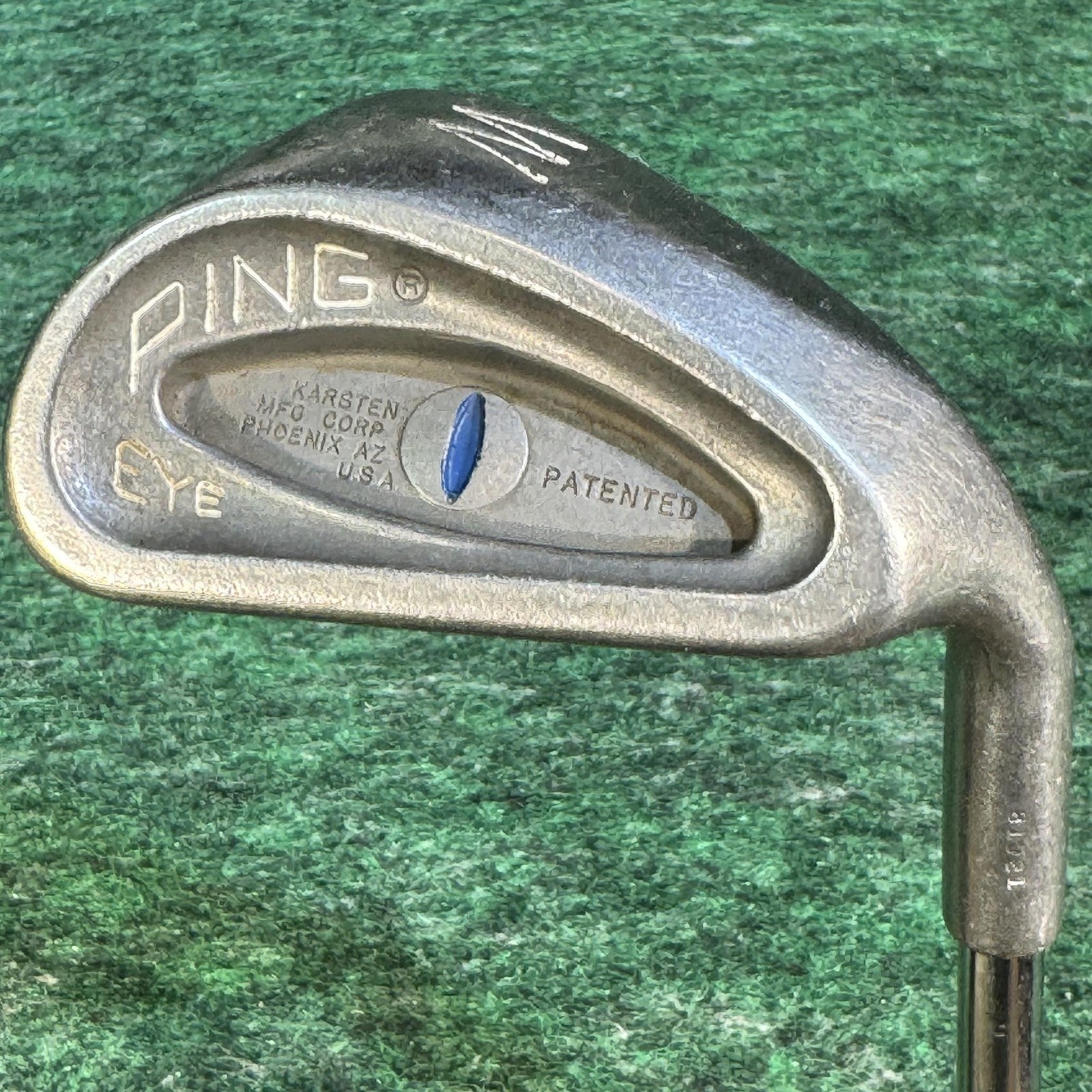 Vintage Ping Eye Wedge Right Hand Blue Dot Karsten Golf Iron Club Ping Grip USA