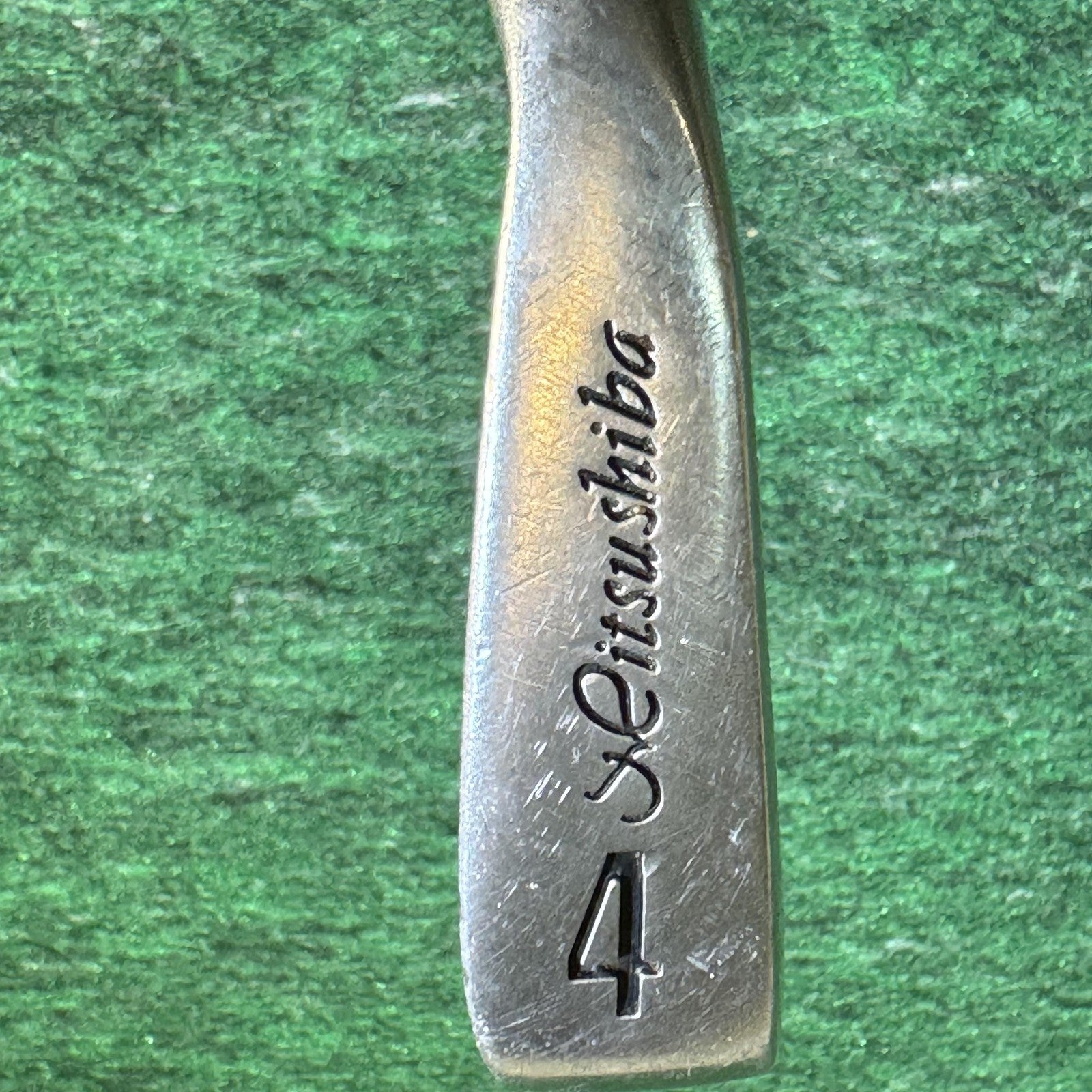 Vintage Mitsushiba Shadow Iron Golf Club Set 3-9, P Steel Shaft Mixed Grips