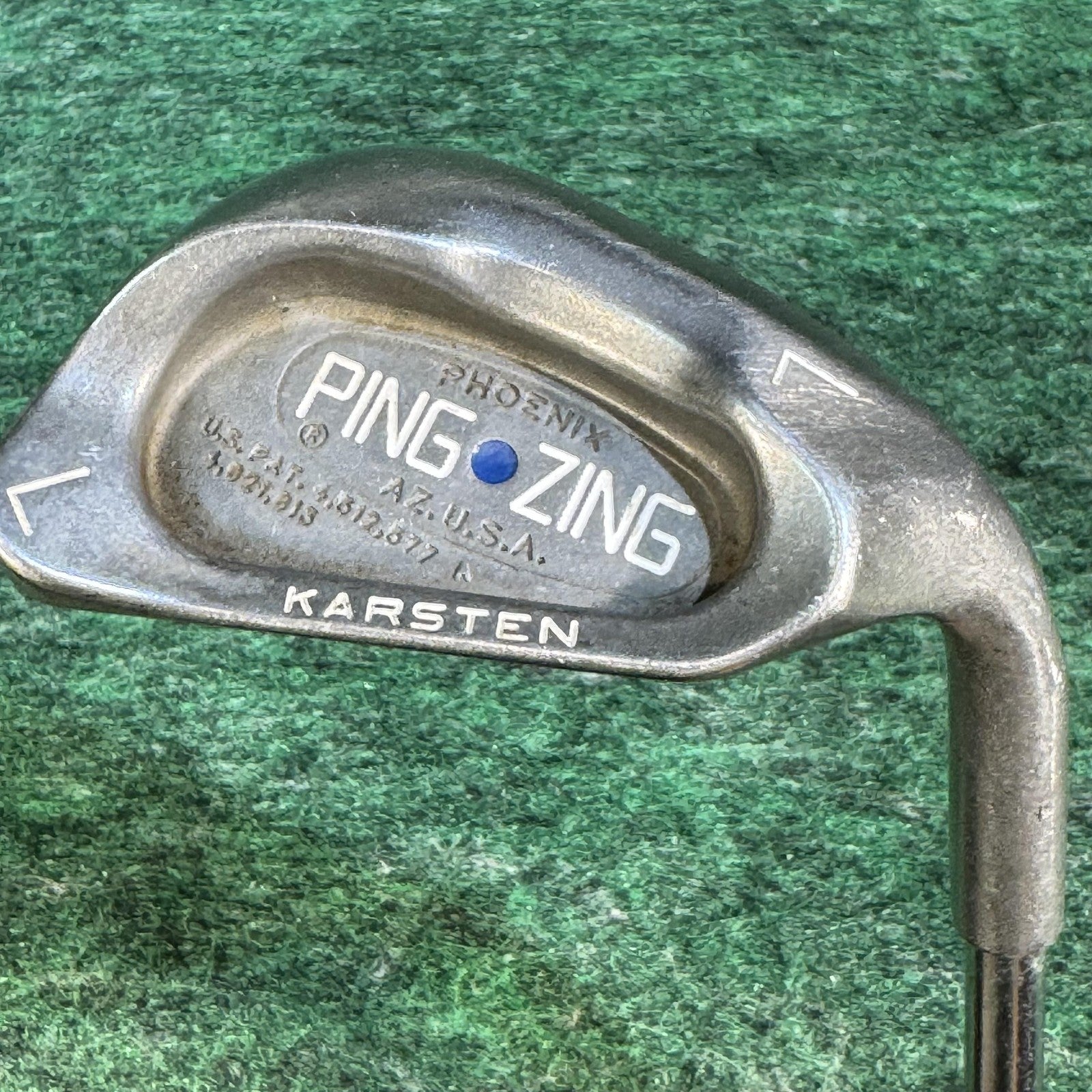 Vintage Ping Zing Wedge Blue Dot Right Handed Mens Steel KT-M Classic Golf Club