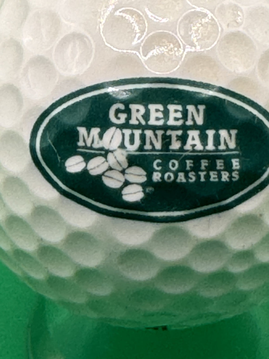 Pinnacle 2 Gold Distance Golf Ball Green Mountain Coffee Roasters Collectible Ra