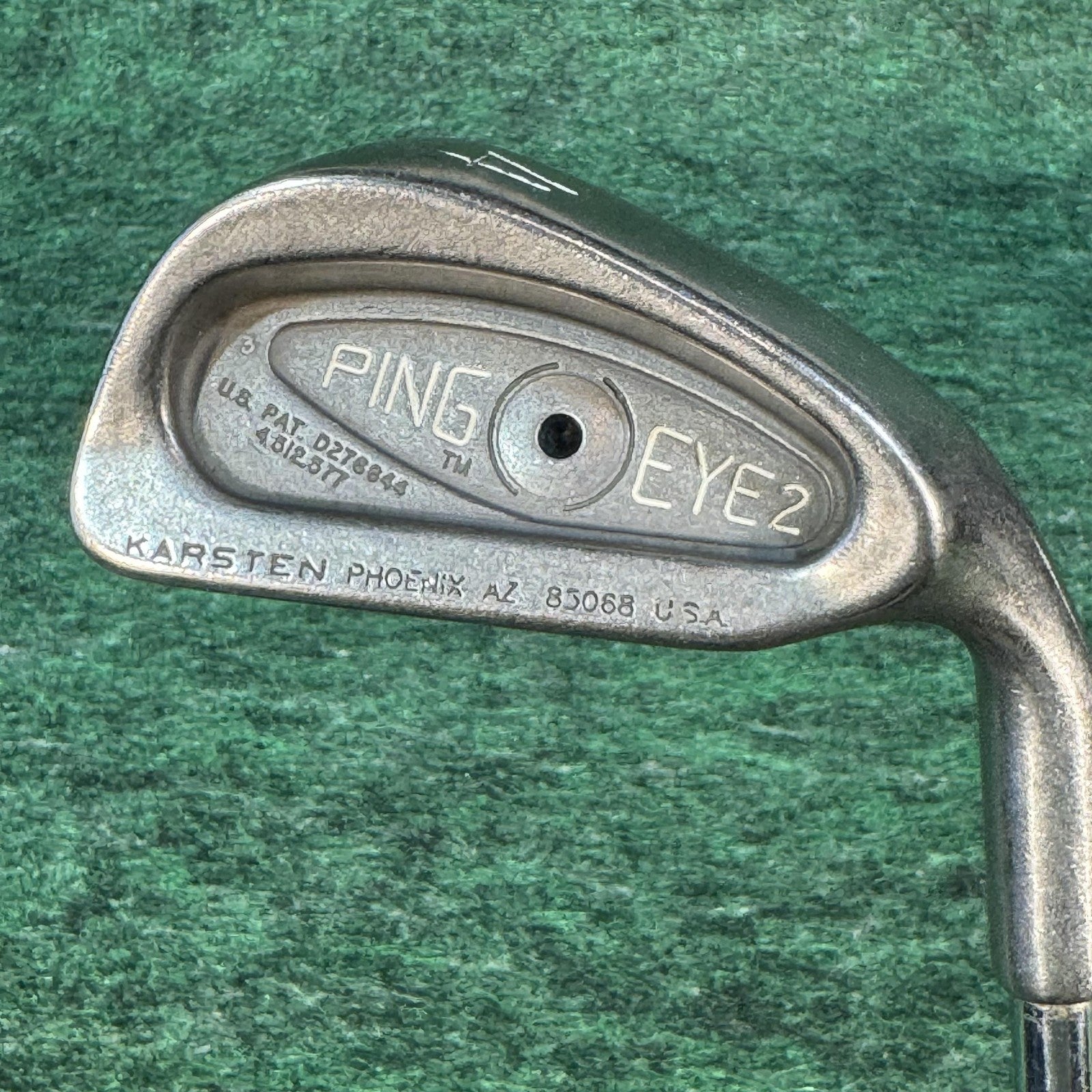 Vintage Ping Eye 2 Iron Set 3-W Mens Right Hand Steel Shaft Golf Clubs USA