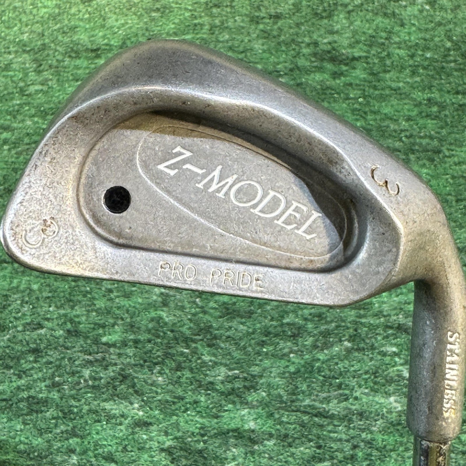 Vintage Z-Model Pro Pride Stainless Steel Irons Set 3-9 10 Mens Right Golf Clubs