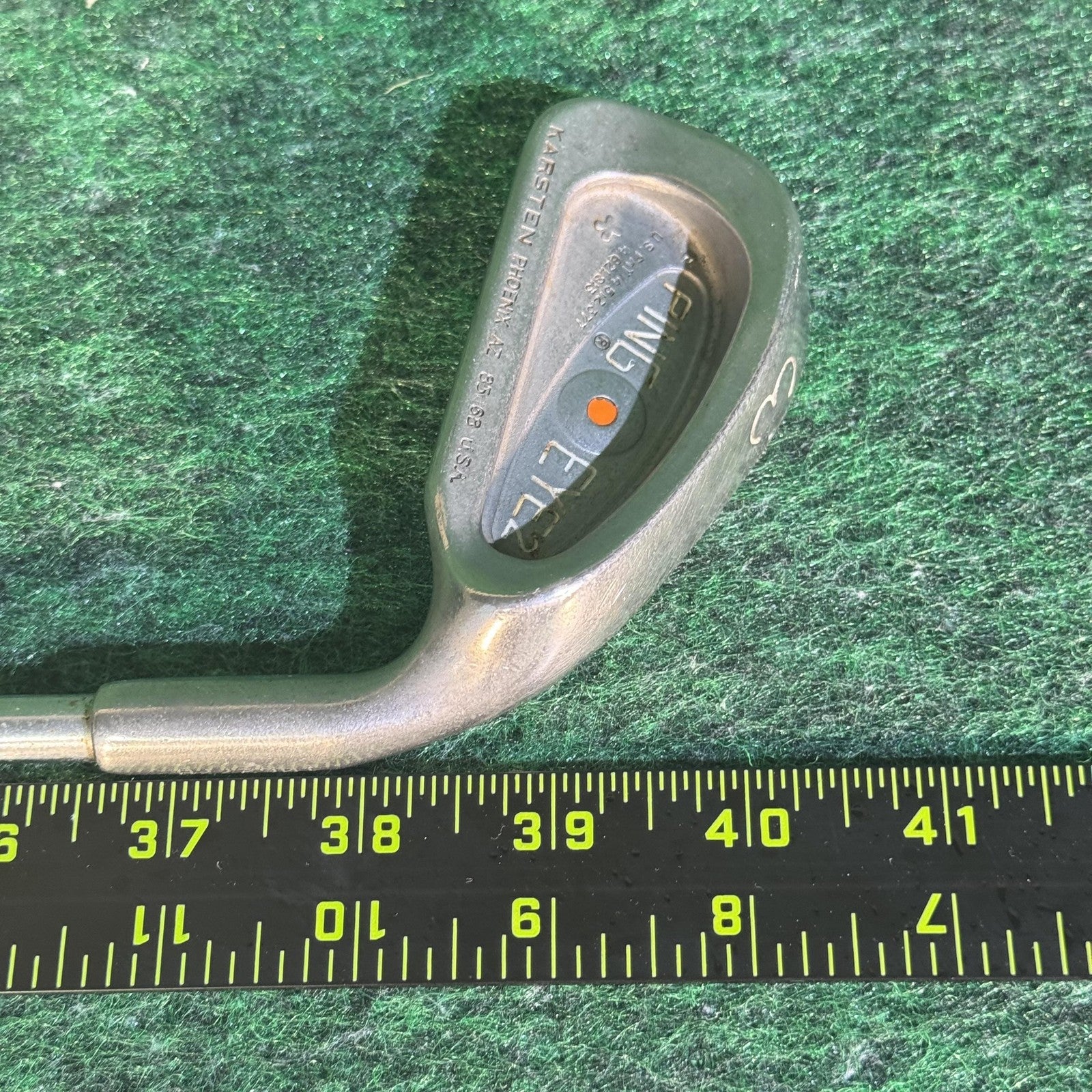 Vintage Ping Eye 2 Iron Set 3-W Steel Shafts Orange Dot USA 1985-88 Karsten