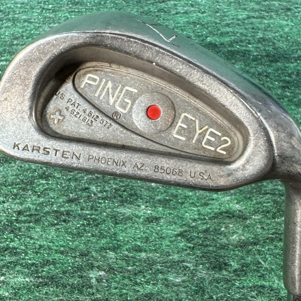 Vintage Ping Eye 2 Iron Set 3-9 Red Dot Steel Shaft Mens Right Golf Clubs USA