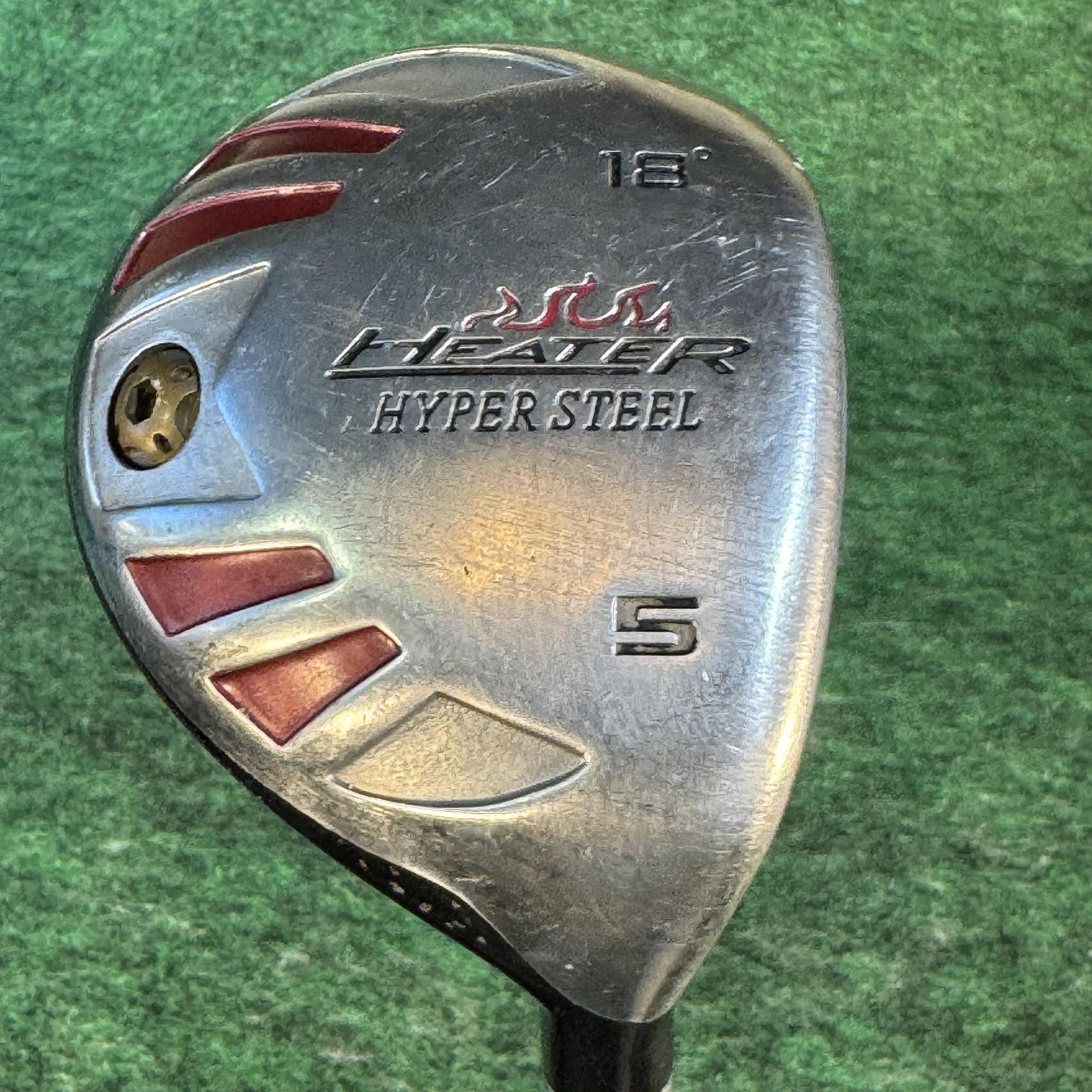 Heater Hyper Steel 5 Wood 18° Mens RH Swing Science Graphite Silver Golf Club