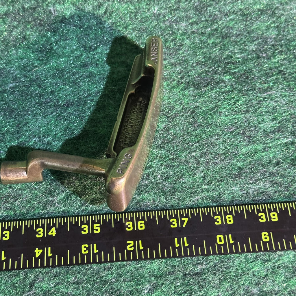 Vintage PING Anser Putter Bronze Made in USA Steel Shaft Pingman Grip Golf Blade