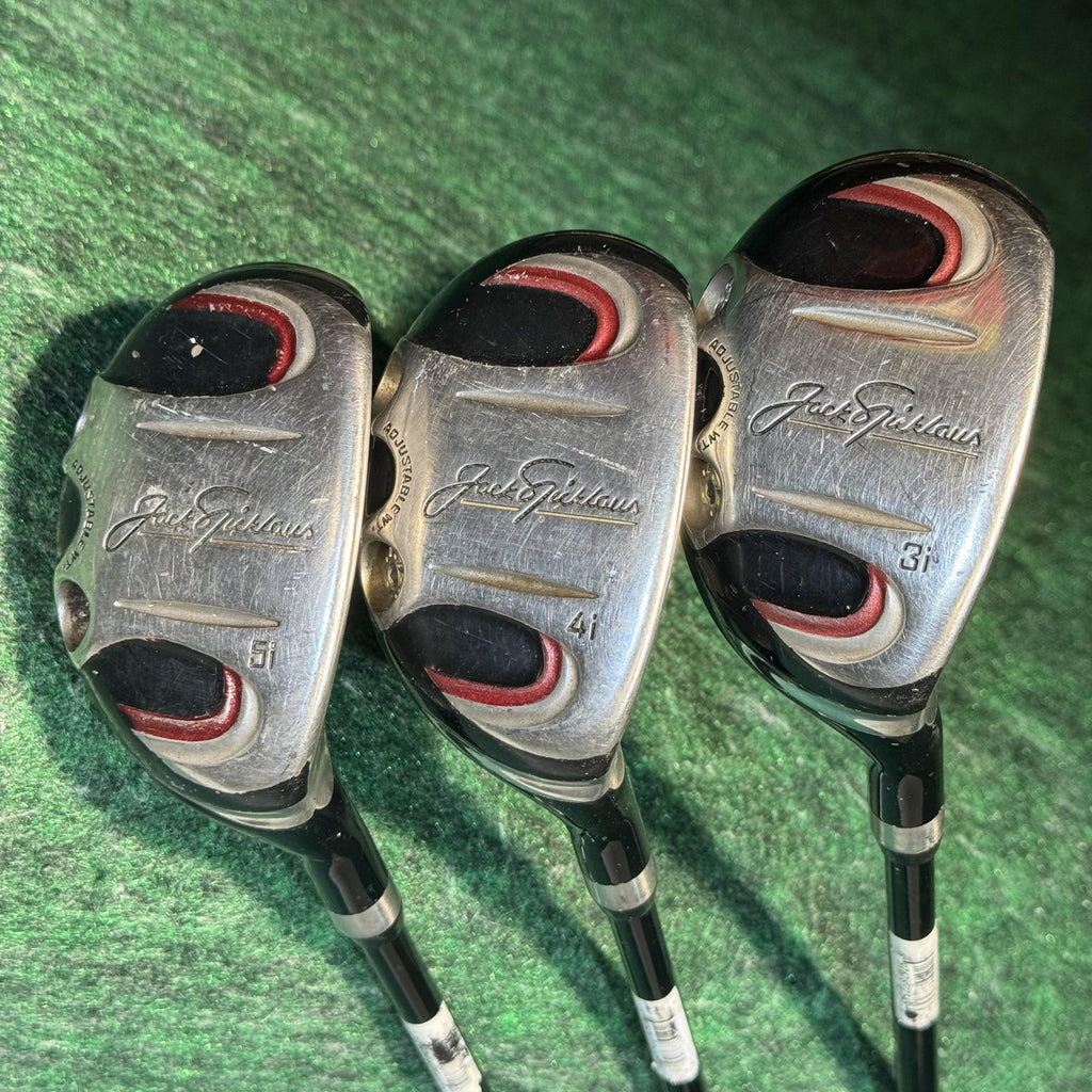 Jack Nicklaus CD3 Hybrid Iron Set 3i 4i 5i Mens RH Regular UL Graphite Black