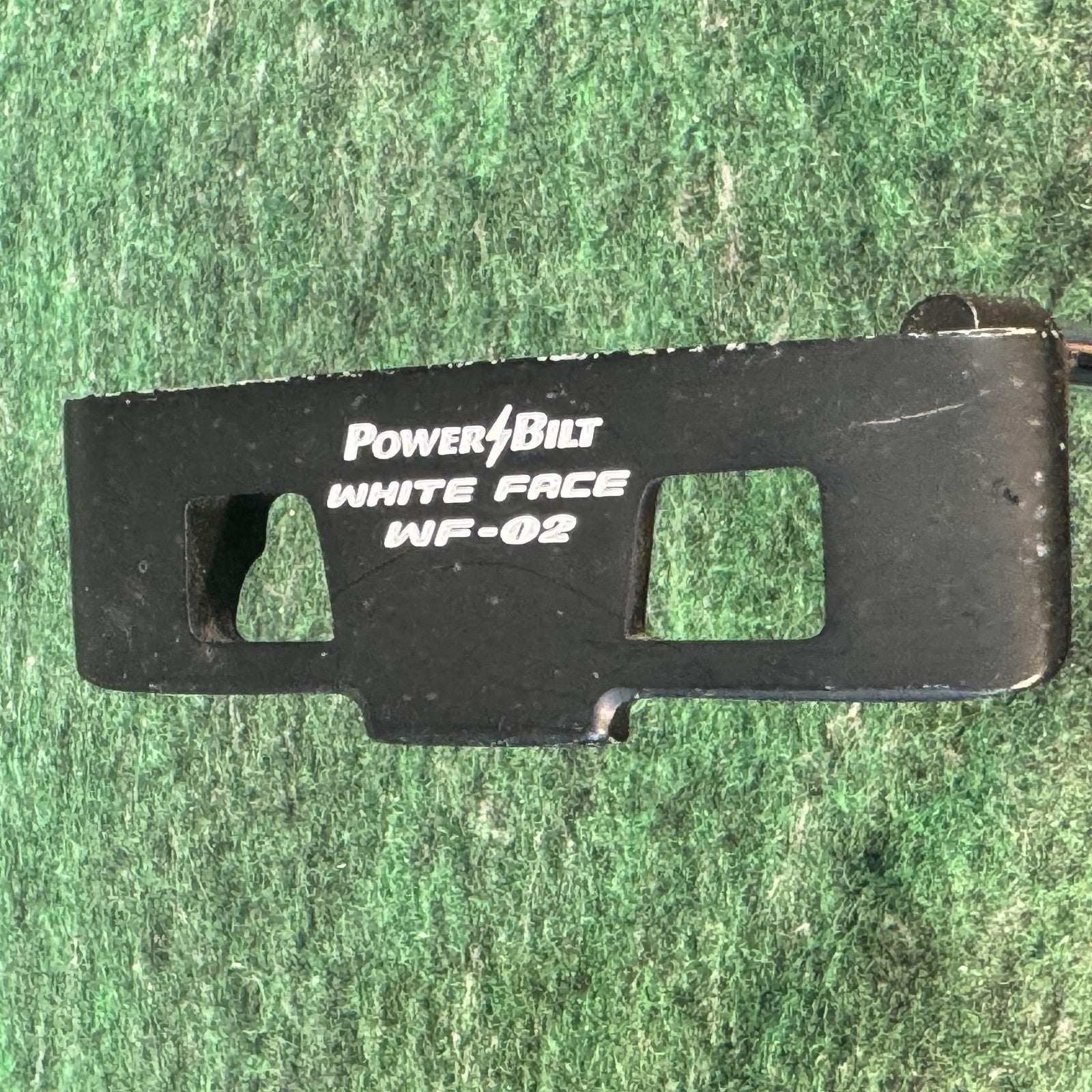 PowerBilt White Face WF-02 Mallet Putter Mens RH 35 In Steel Black Golf Club