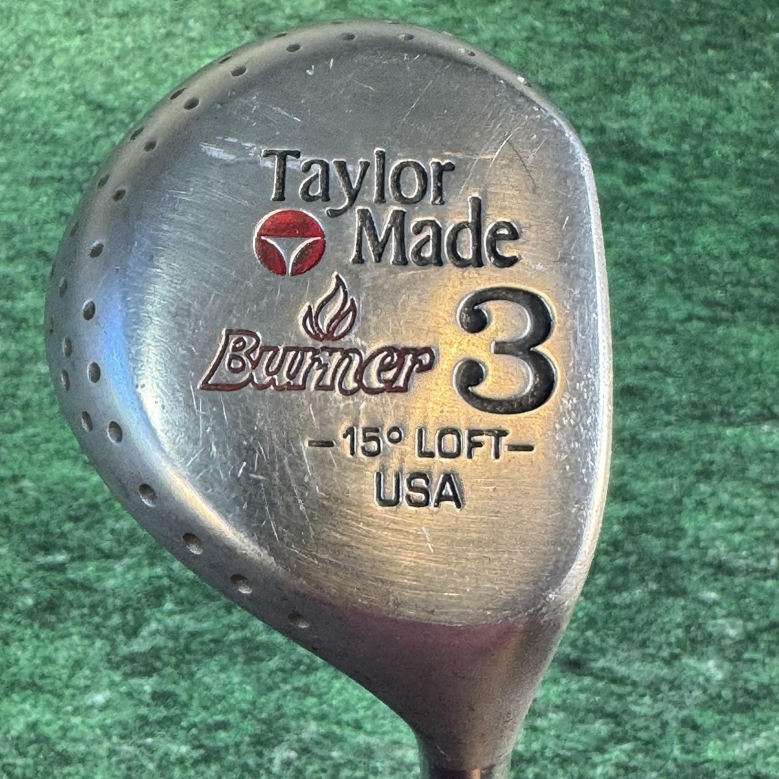 Vintage Taylor Made Burner 3 Wood Tour Preferred 15° Stiff Tour Gold USA Fairway