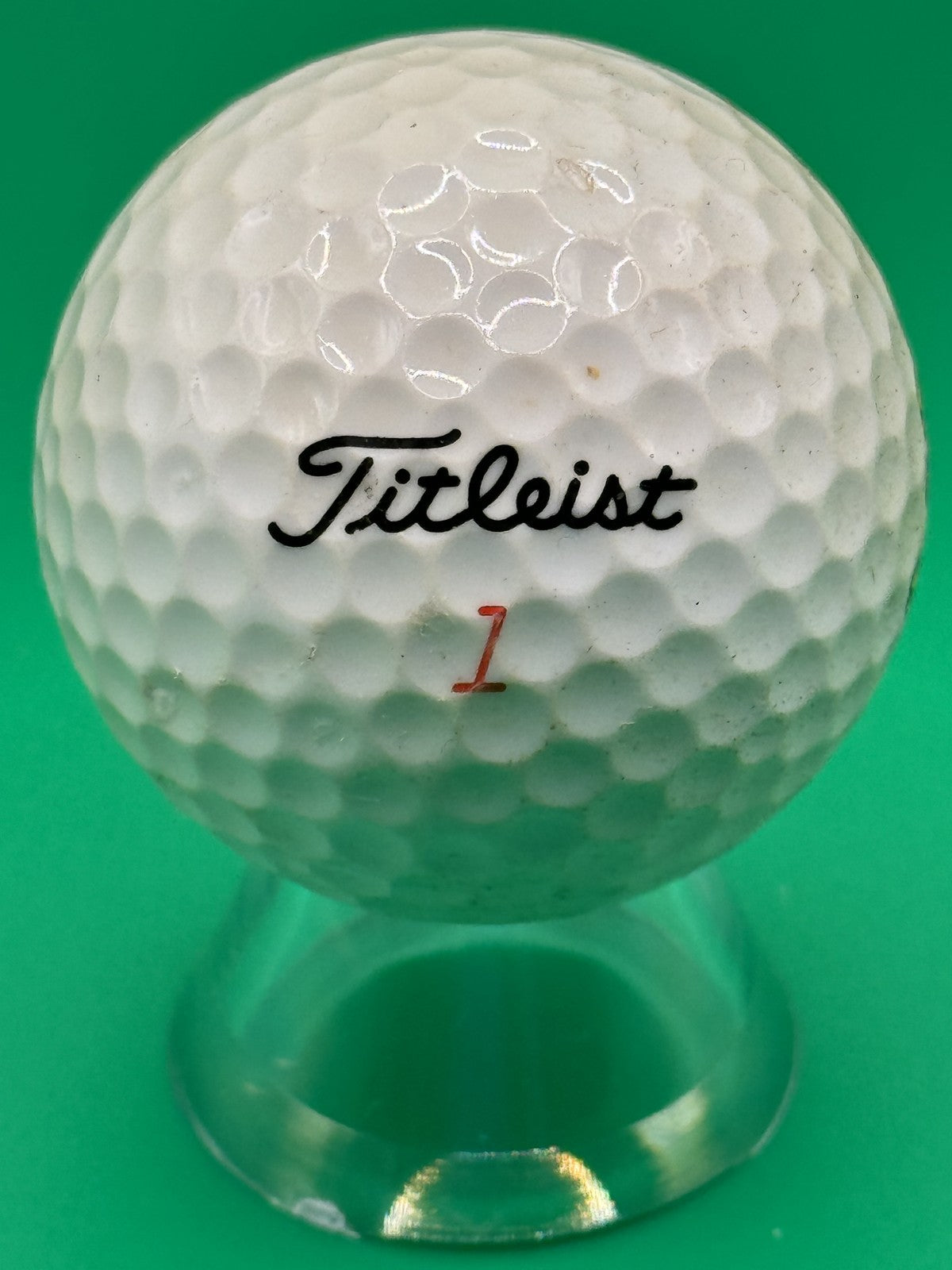 Titleist DT Distance Golf Ball Promo Hertz Logo Collectible Used White 1 Ball
