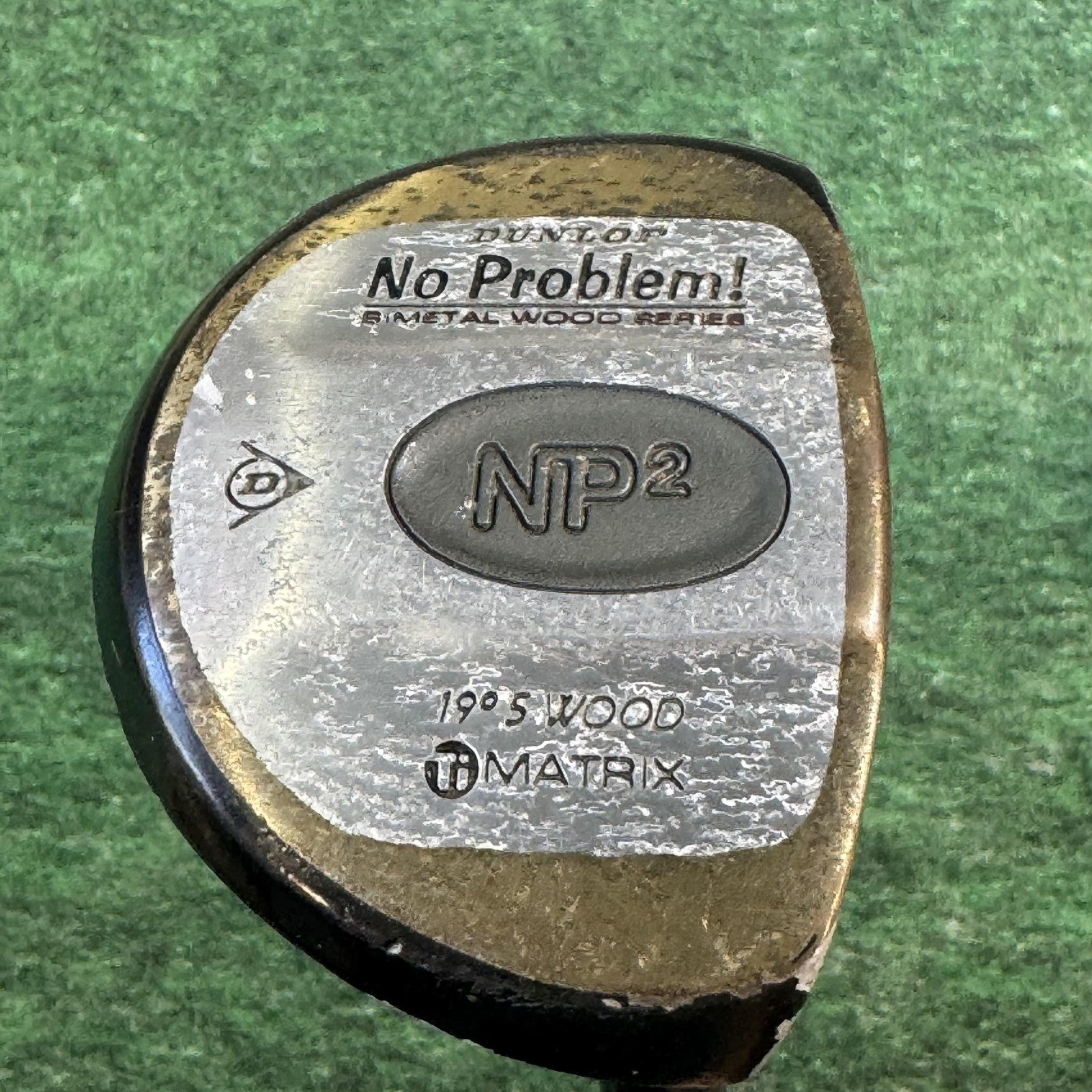 Vintage Dunlop No Problem NP2 19° 5 Wood Mens RH Matrix Stiff Graphite Golf Club