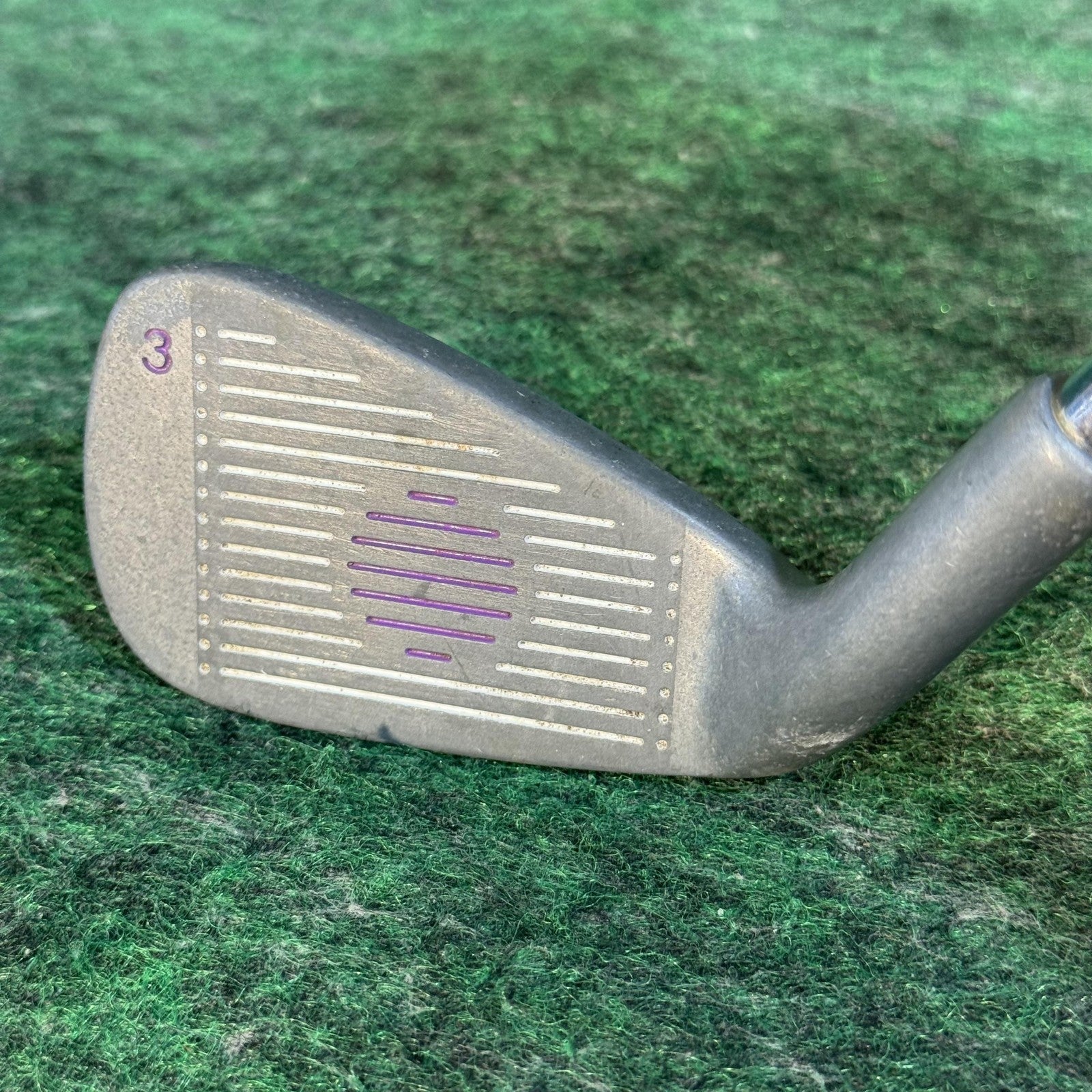 Dunlop Talon II Oversized 3 Iron Mens RH Steel Shaft Stainless Silver Golf Club