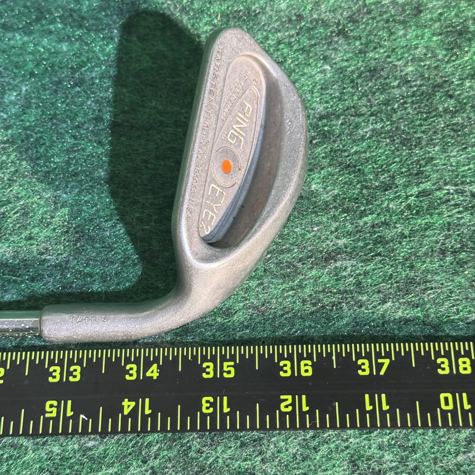 Vintage Ping Eye 2 Sand Wedge Orange Dot ZZ Lite Steel Shaft Right Hand Golf