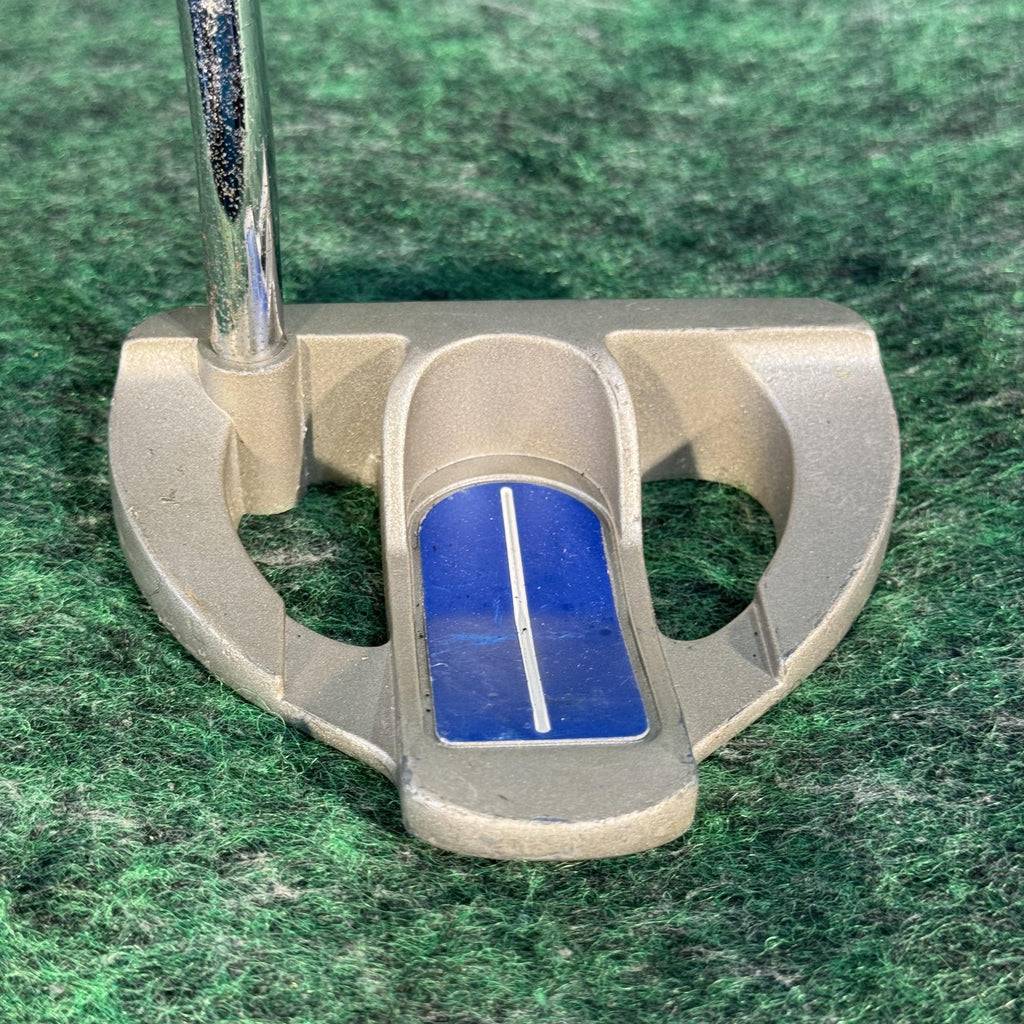 Tour Edge BackDraft B3 Mallet Putter Junior RH Steel Shaft Gold Blue Golf Club