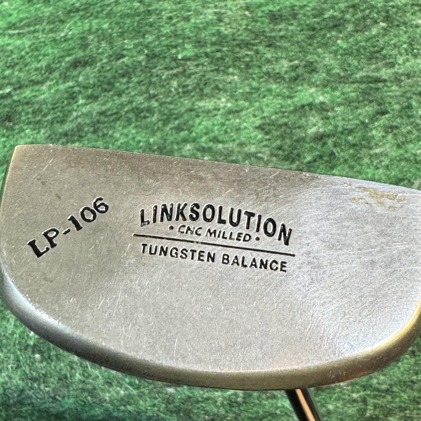 Linksolution LP-2000+ LP-106 Putter 35in Tungsten CNC Milled Steel Mallet Right