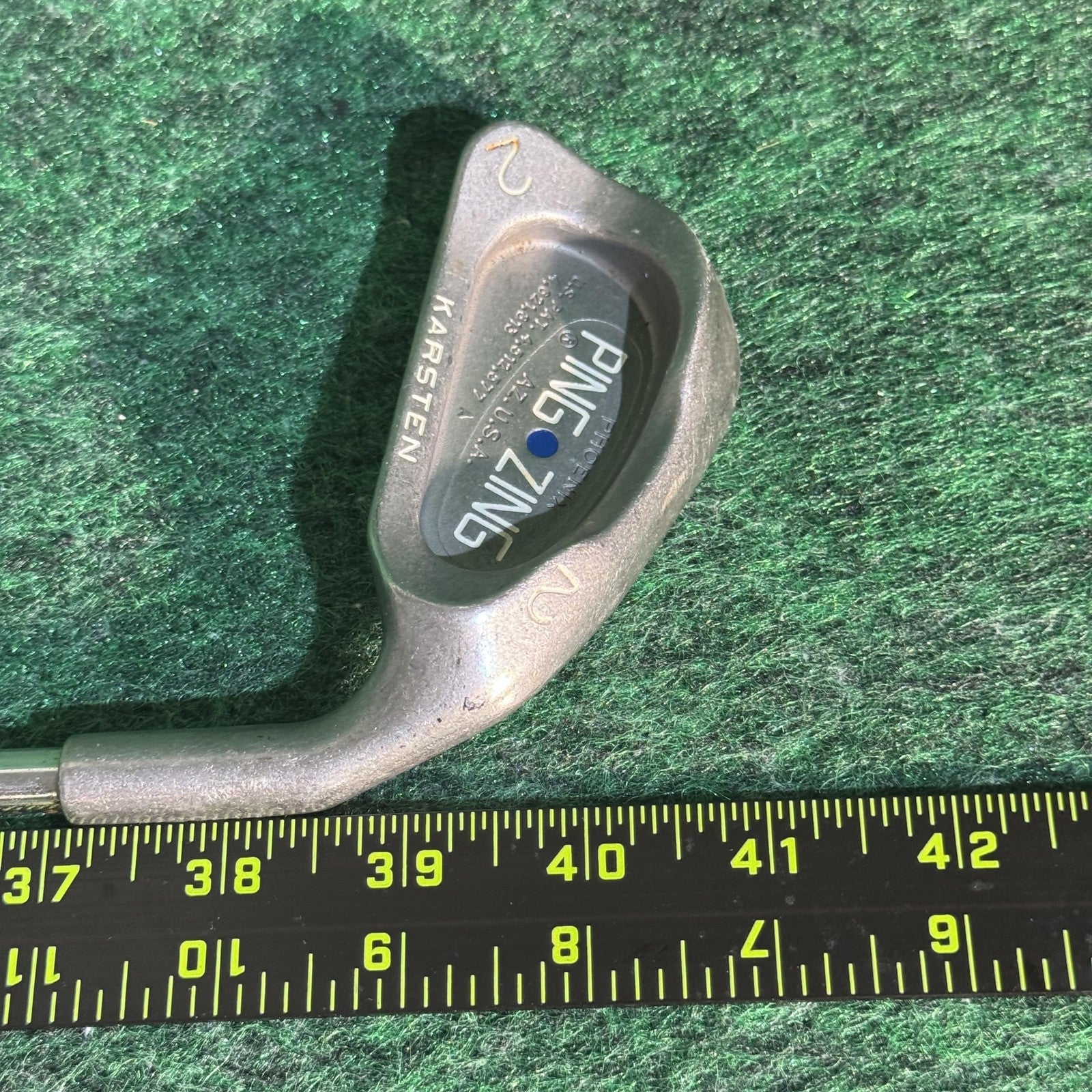 Vintage Ping Zing 2 Iron Blue Dot KT-M Steel Shaft Mens Right Hand Golf Club