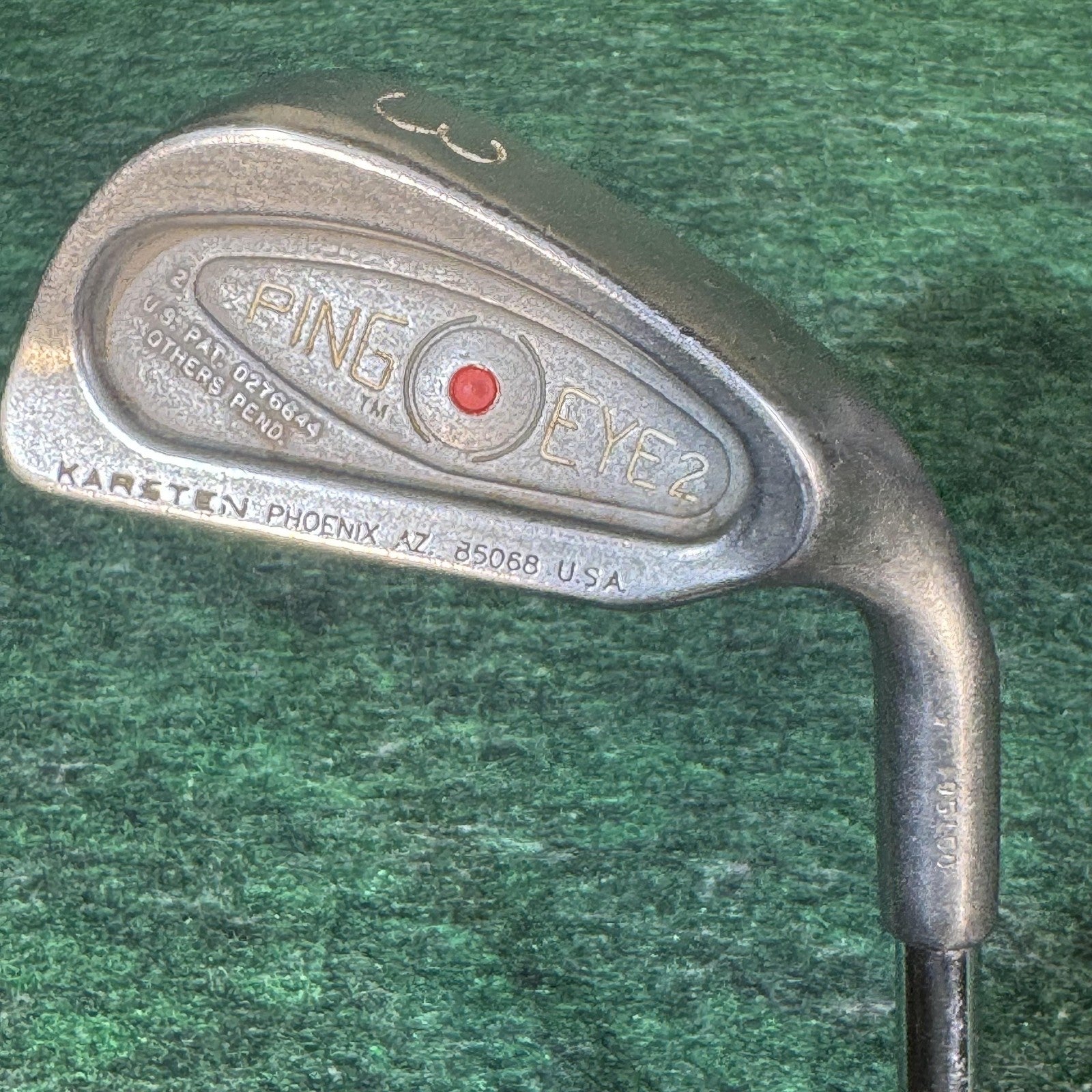 Vintage Ping Eye 2 Iron Set 2-9 W S Mens RH Red Dot ZZ Lite Steel Stiff USA