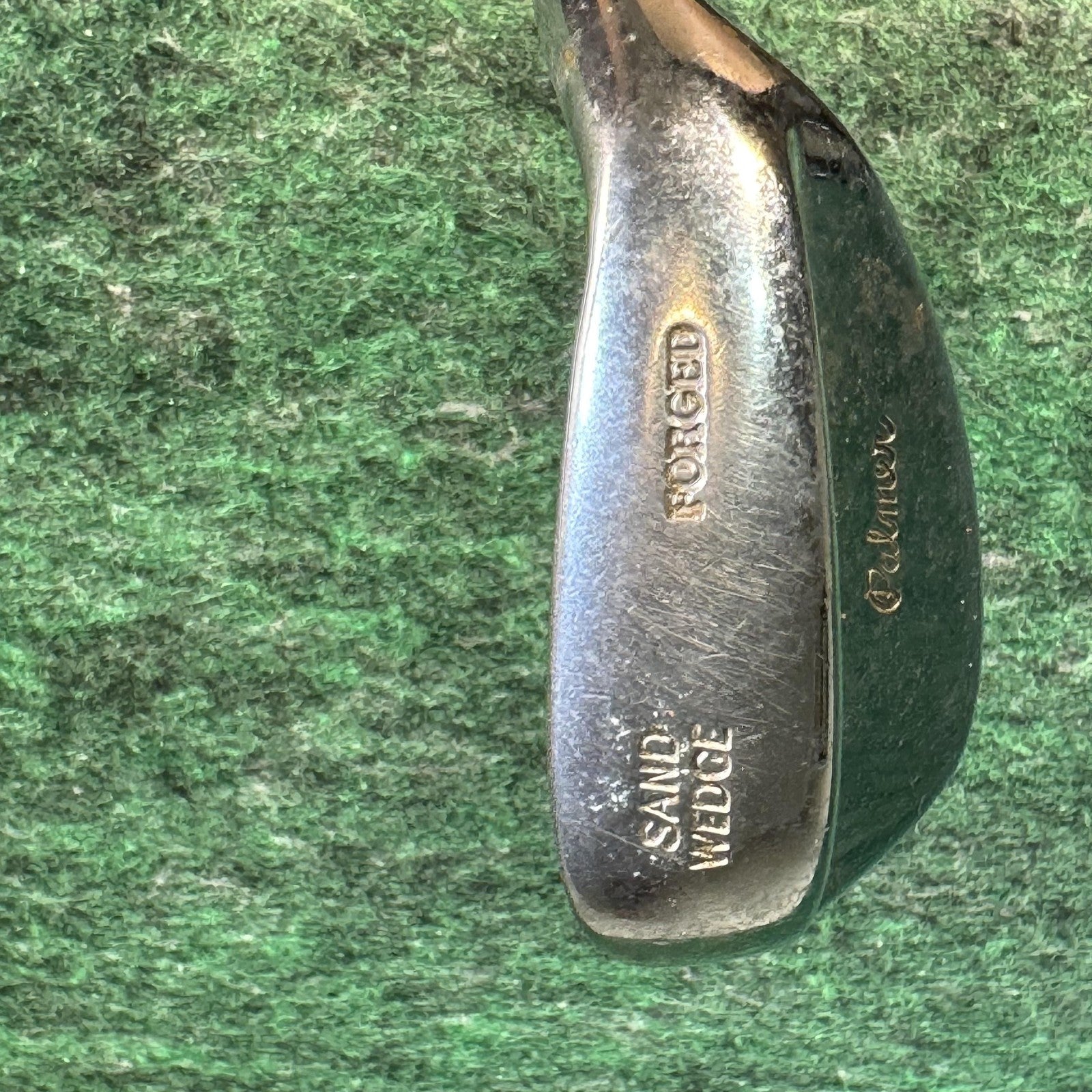 Vintage Palmer Sand Wedge Mens RH Forged Steel Shaft Silver Golf Club Pride Grip