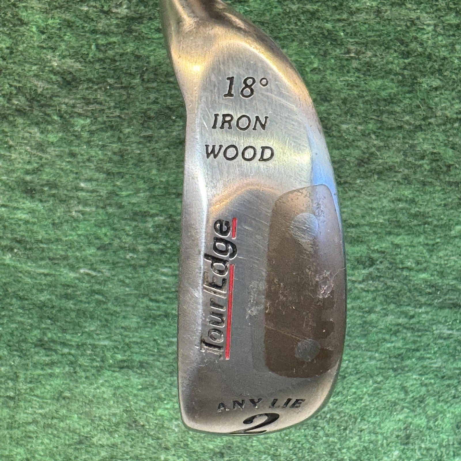 Tour Edge Lift-Off 2H Hybrid Iron-Wood 18° RH Any Lie Stiff Graphite Silver Club