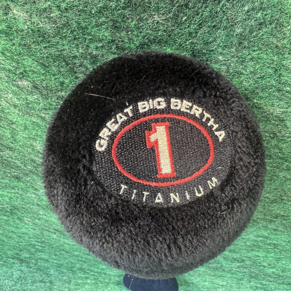 Vintage Callaway Great Big Bertha Titanium 1 Driver Headcover Black Golf Club