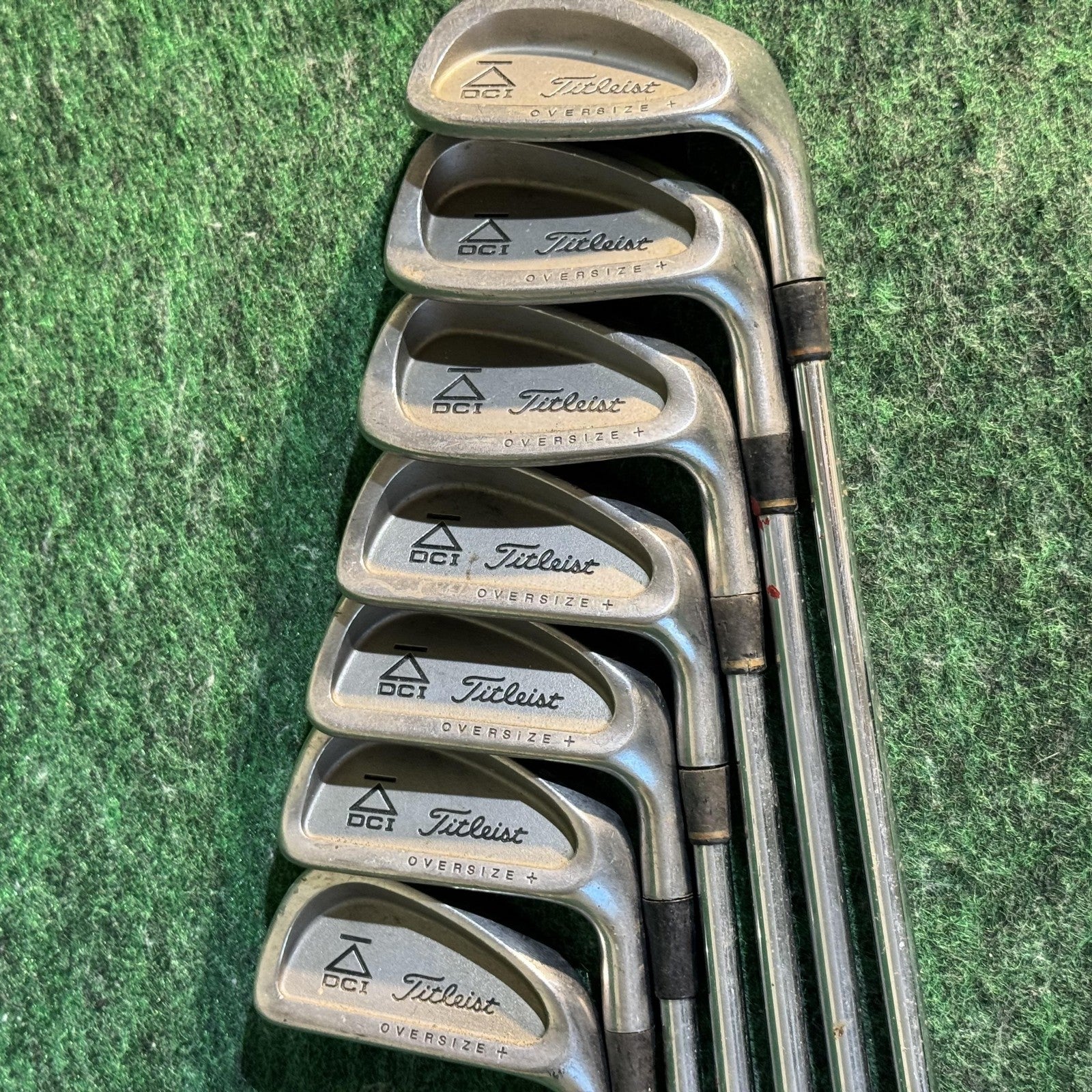 Titleist DCI Oversize + Irons Set 4-9 P Mens RH R300 Steel Stainless Golf Clubs