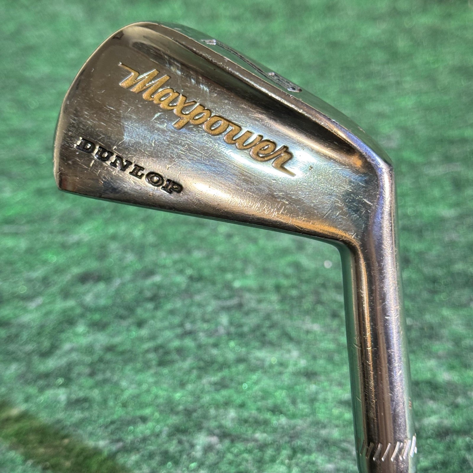 Vintage Dunlop Maxpower 2 Iron Golf Club Stiff Shaft Mens Dunlop Grip Steel
