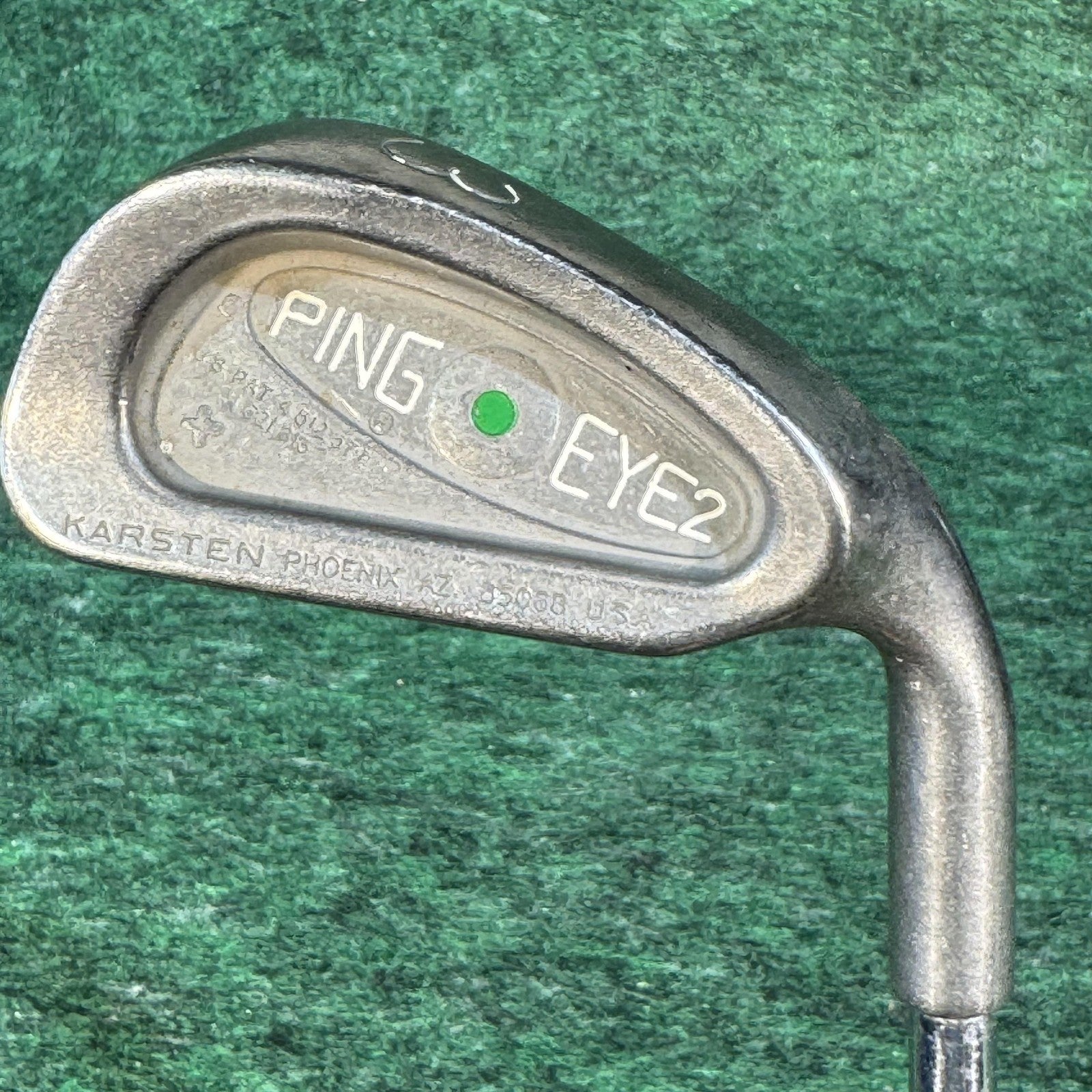 Vintage Ping Eye 2 3 Iron Green Dot KT-M Steel Shaft Right Hand Mens Golf Club