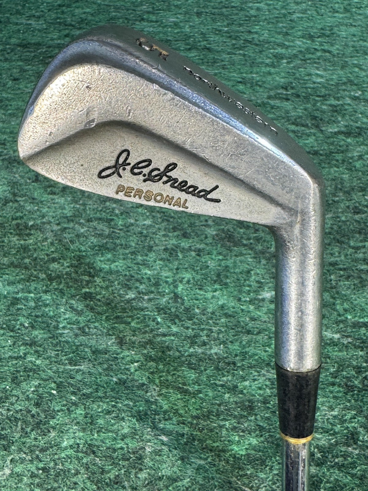 Vintage Northwestern J.C. Snead Personal CT Mens RH Steel Pro-L Iron Golf Club