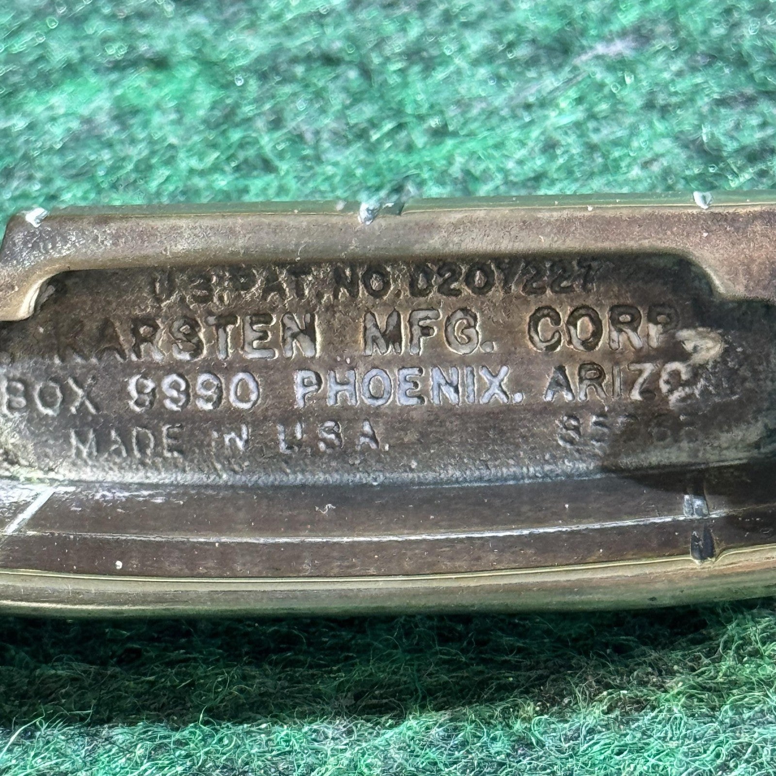 Vintage PING Anser Putter Bronze Made in USA Steel Shaft Pingman Grip Golf Blade