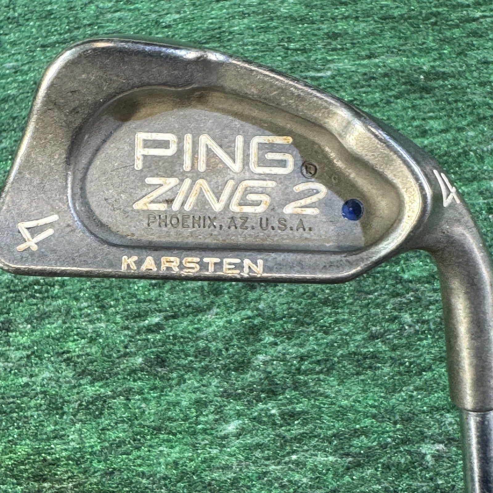 Ping Zing 2 4 Iron RH Karsten USA JZ Steel Shaft Vintage Black Dot