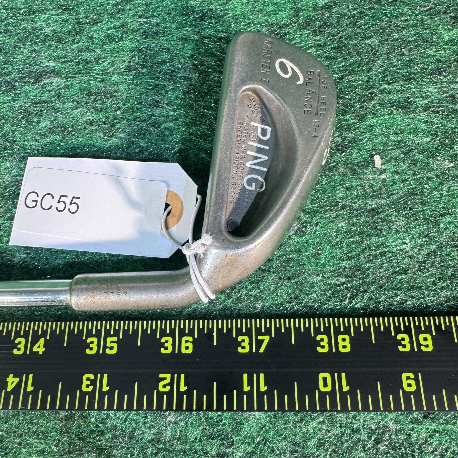 Vintage PING Karsten I 6 Iron Golf Club ZZ Lite Steel Shaft USA Right-Handed RH