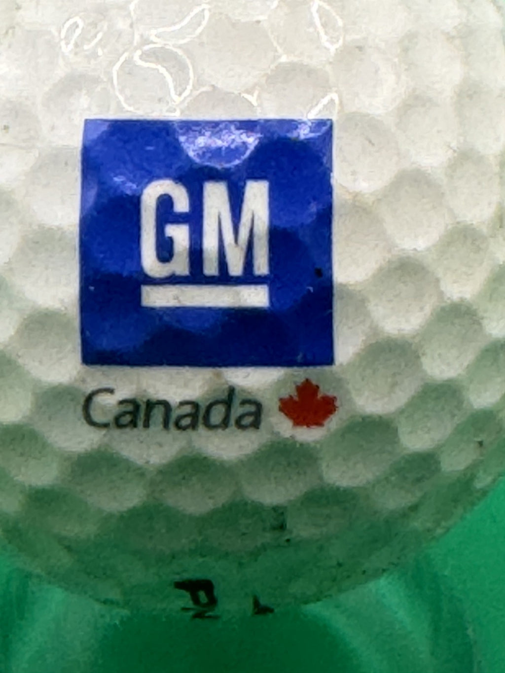 Vintage GM Canada Golf Ball Pinnacle 2 Gold Distance Logo Promo Collectible