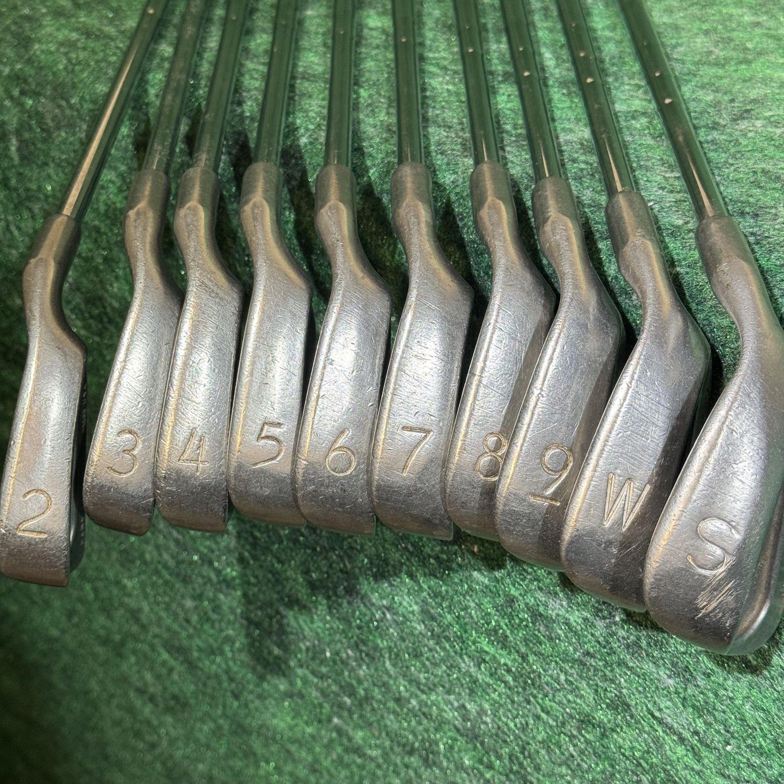 Vintage Ping Eye 2 Iron Set 2-9 W S Mens RH Red Dot ZZ Lite Steel Stiff USA
