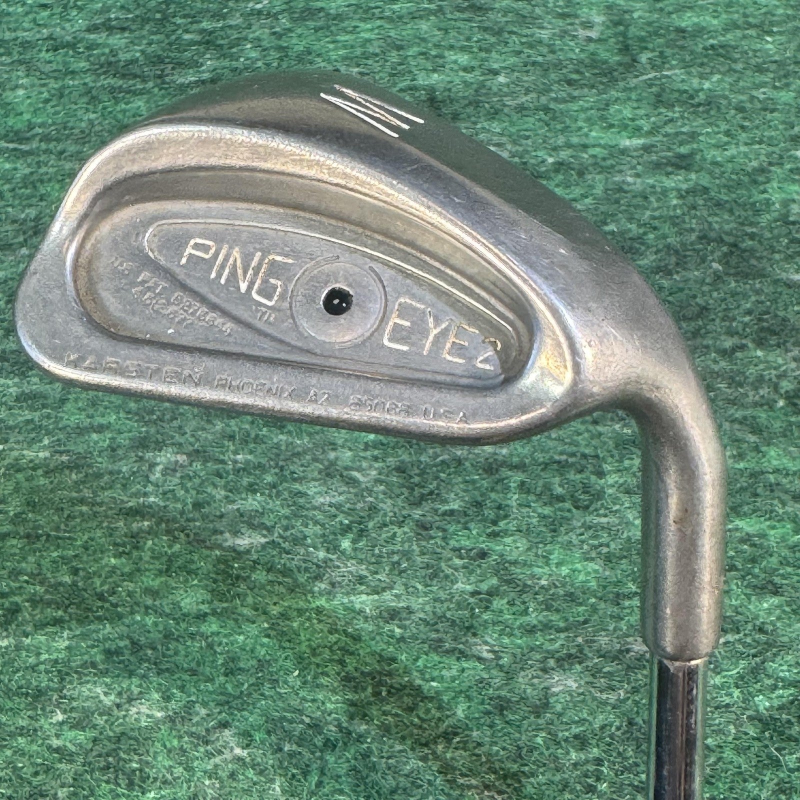 Vintage Ping Eye 2 W Wedge RH Golf Club Karsten USA Steel Shaft Golf Pride Iron