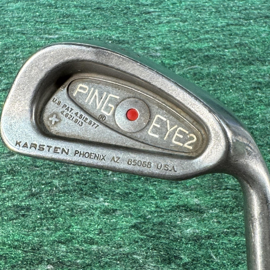 Vintage Ping Eye 2 Iron Set 3-9 Red Dot Steel Shaft Mens Right Golf Clubs USA