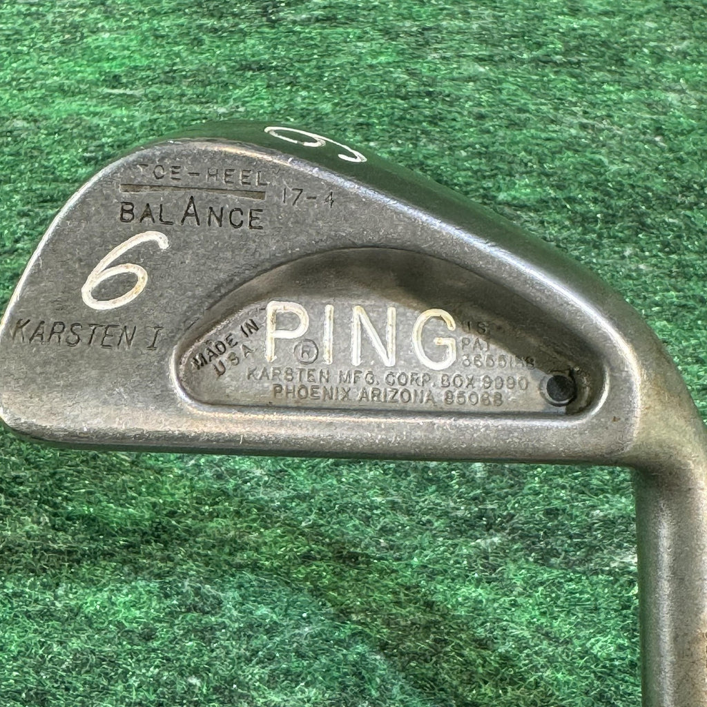 Vintage PING Karsten I 6 Iron Golf Club ZZ Lite Steel Shaft USA Right-Handed RH
