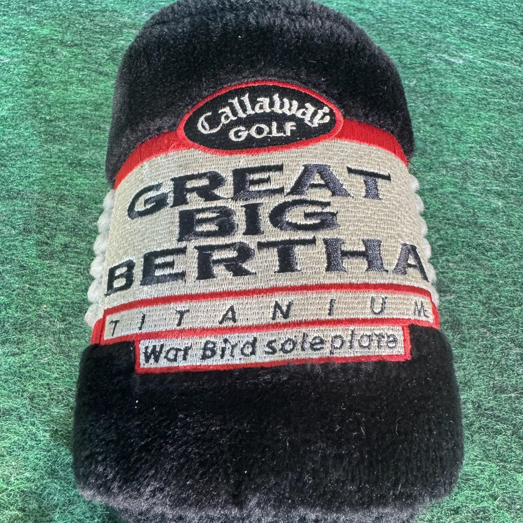Vintage Callaway Great Big Bertha Titanium 3 Wood Headcover Black Golf Cover