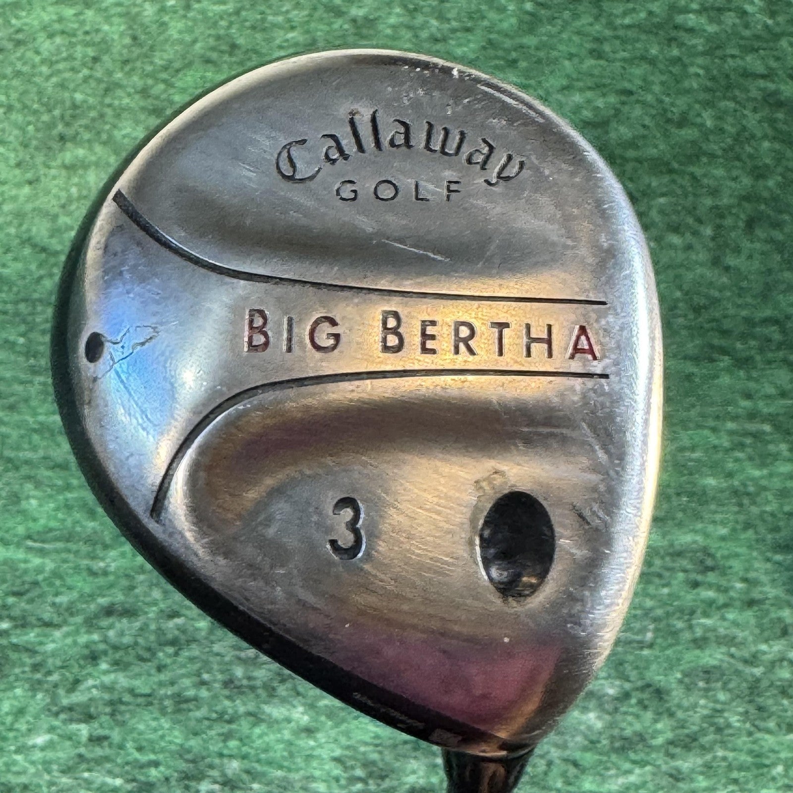 Callaway Big Bertha 3 Fairway Wood RCH 75W Firm Flex Graphite Golf Club Mens
